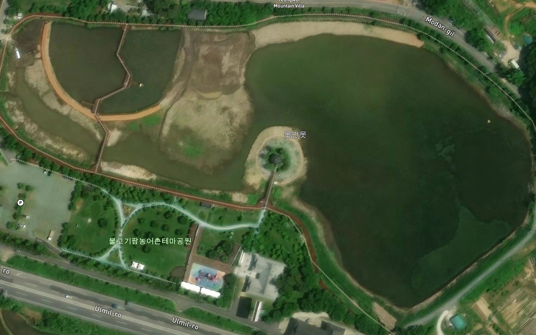 Satellite map of the Mosanmot