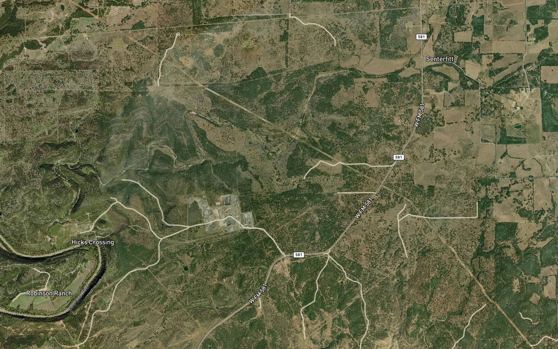 Satellite map of the Panther Spring