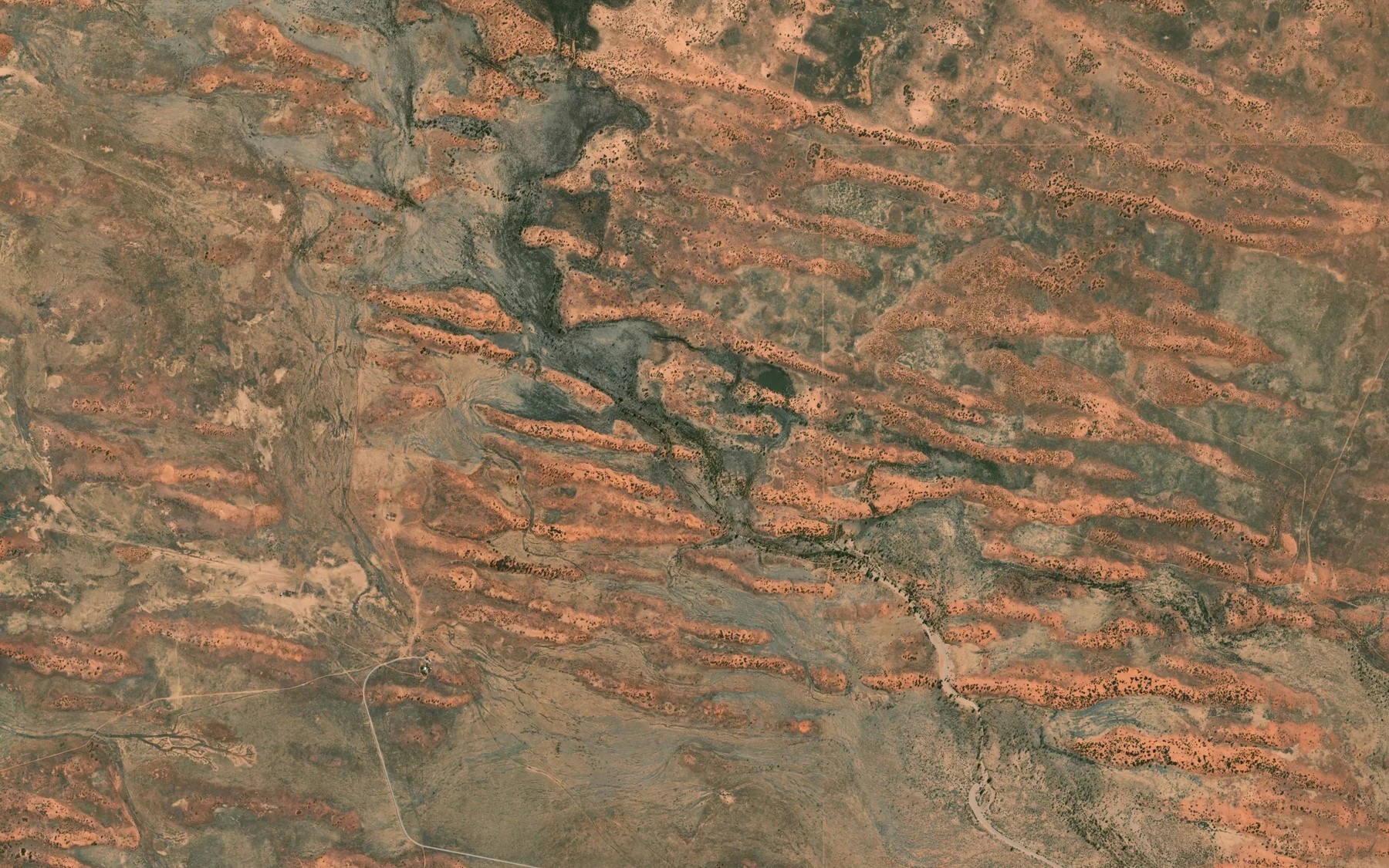 Satellite map of the Hookina Creek