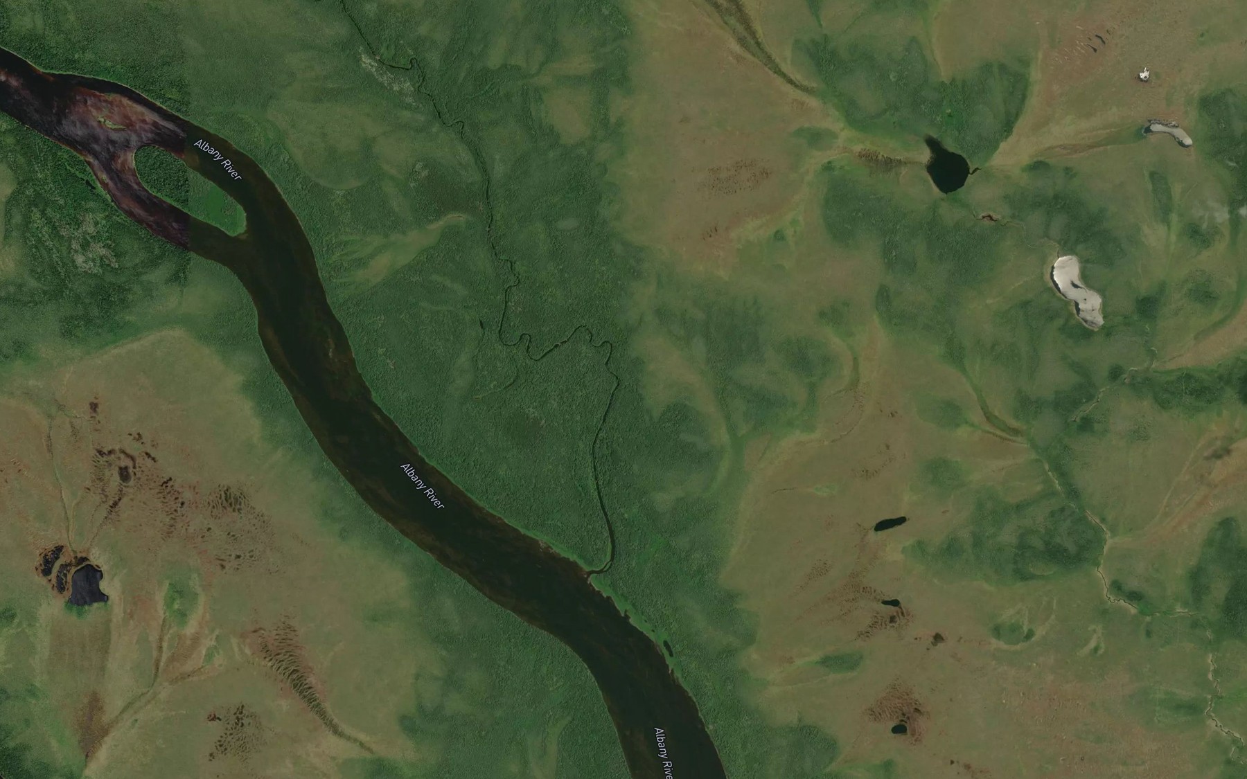 Satellite map of the Buffaloskin River