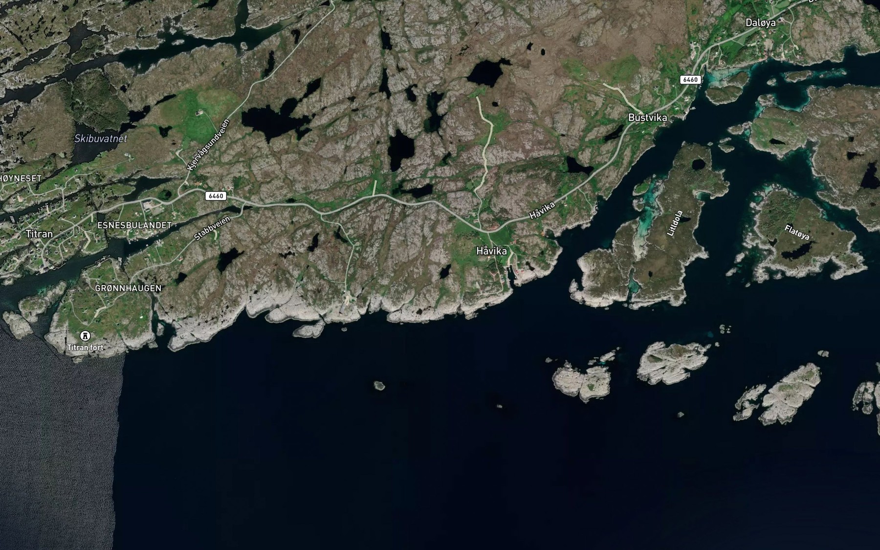 Satellite map of the Trollviktjonna