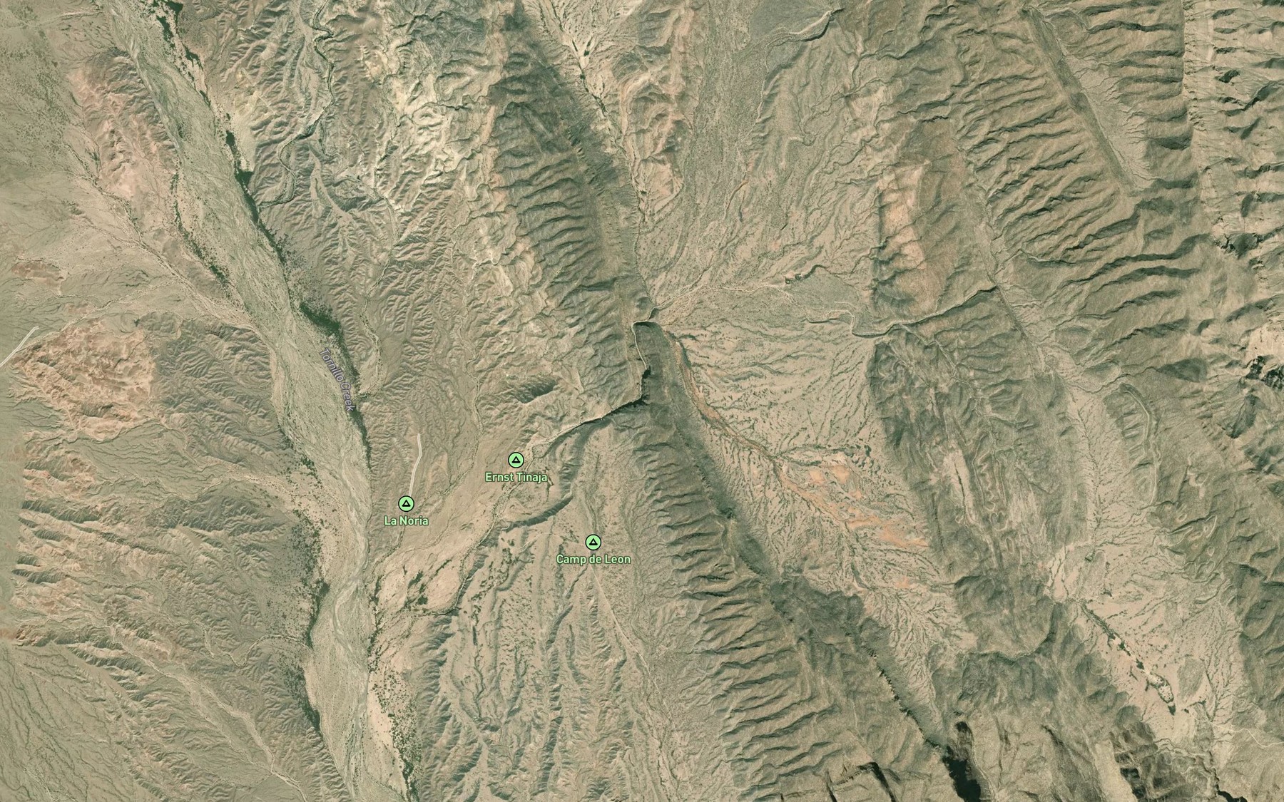 Satellite map of the Ernst Tinaja
