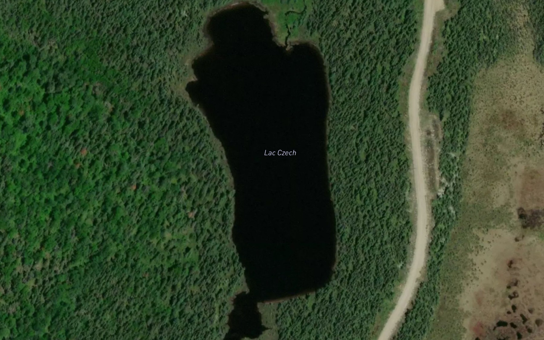 Satellite map of the Lac Czech