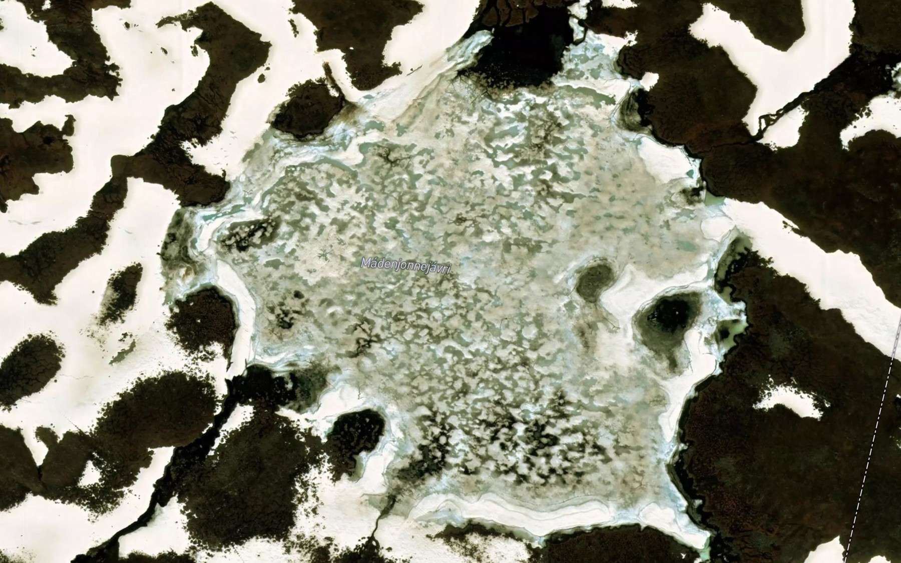 Satellite map of the Madenjannejavri