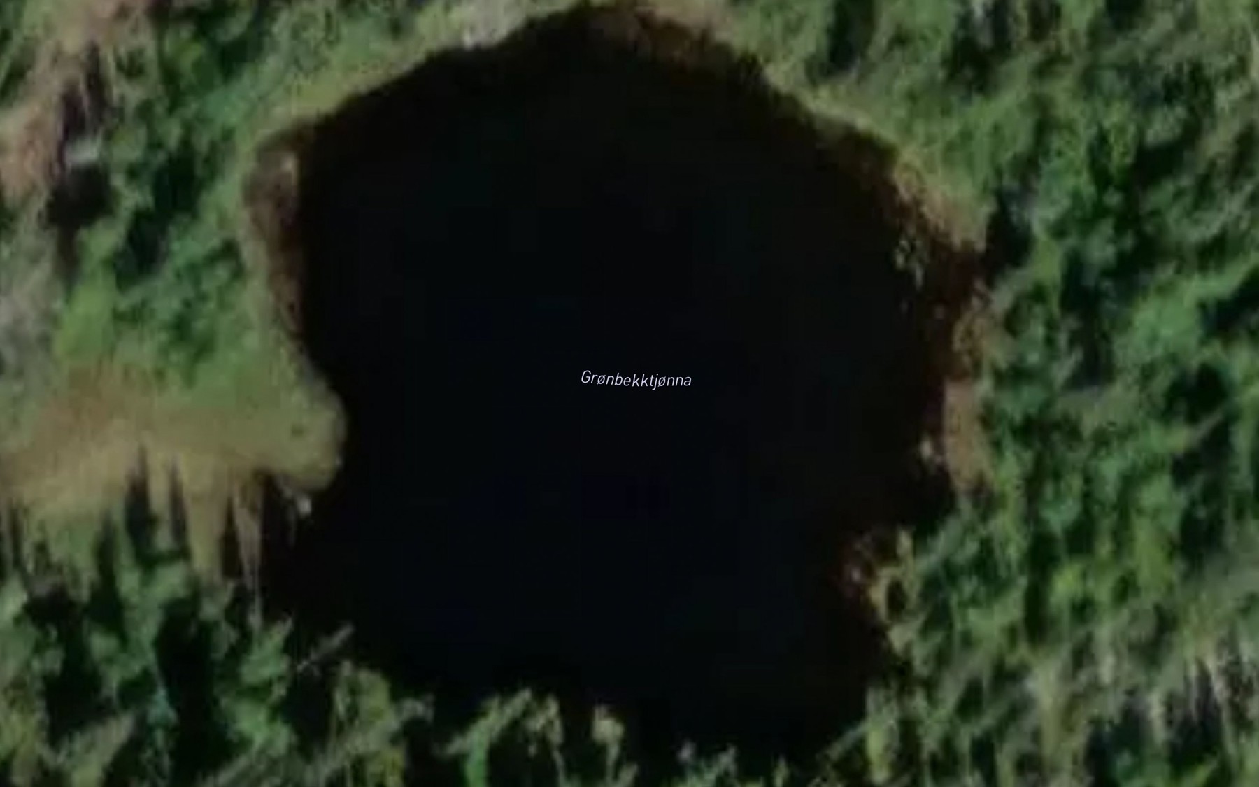 Satellite map of the Gronbekktjonna