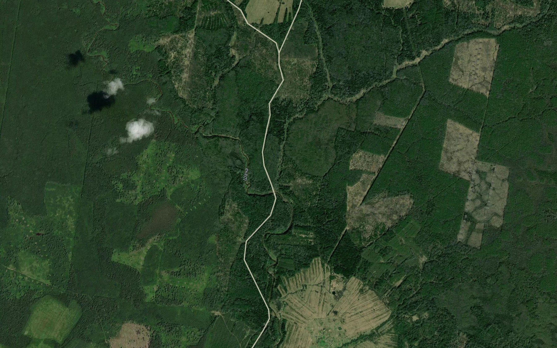 Satellite map of the Shingir'