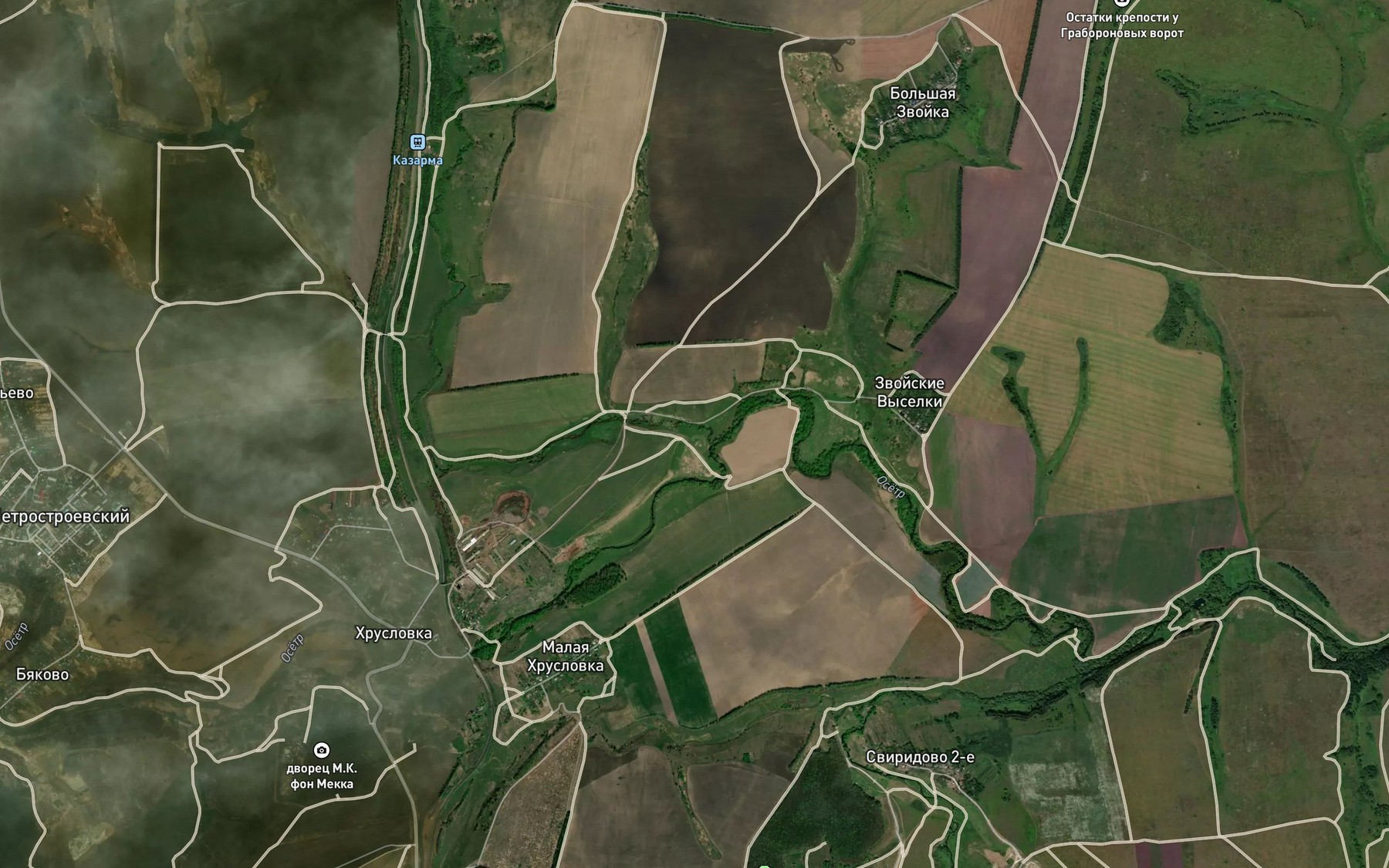 Satellite map of the Ruditsa