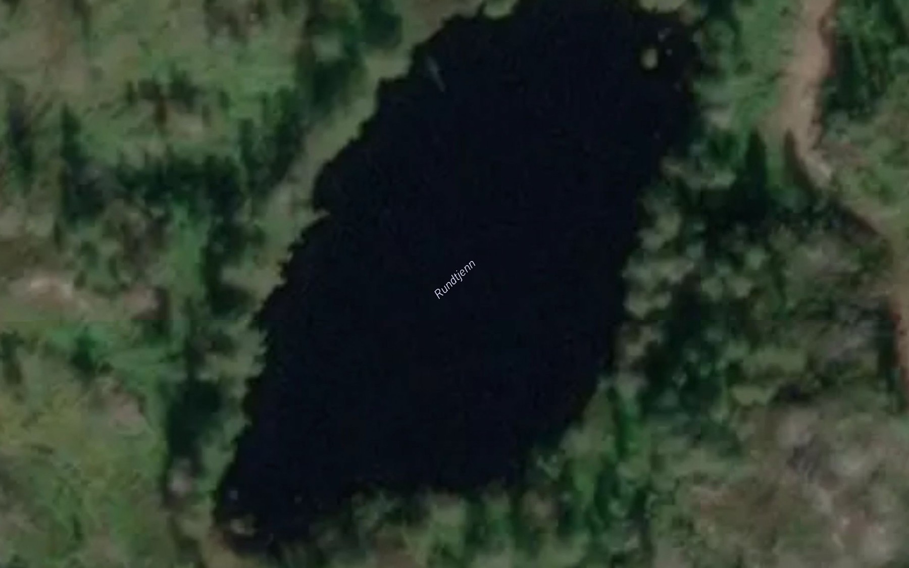 Satellite map of the Rundtjenn