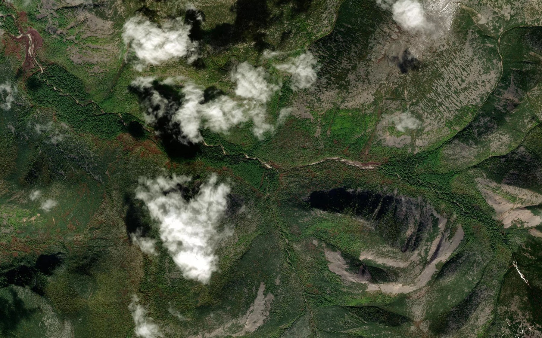 Satellite map of the Uzkiy
