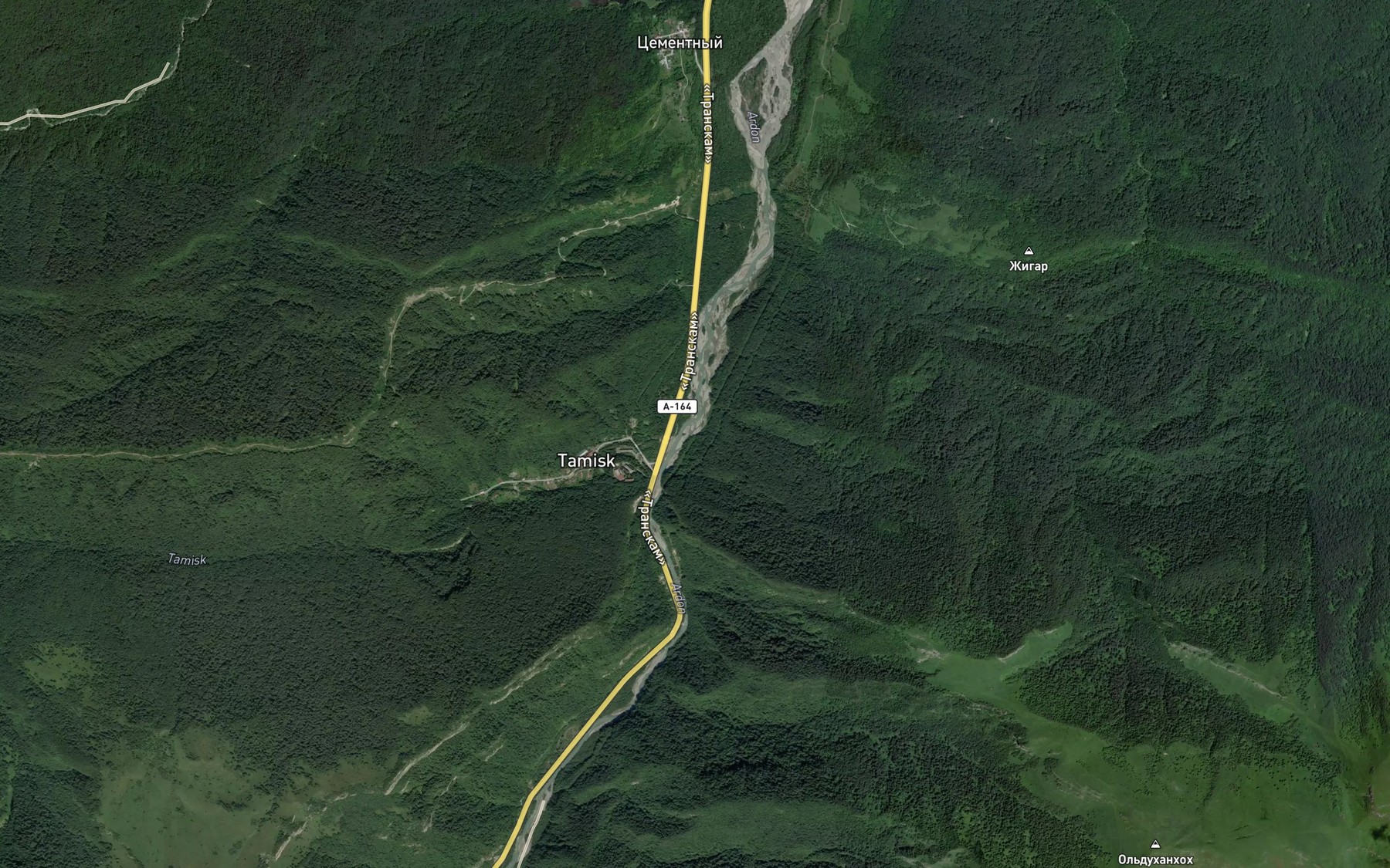 Satellite map of the Tamiskdon