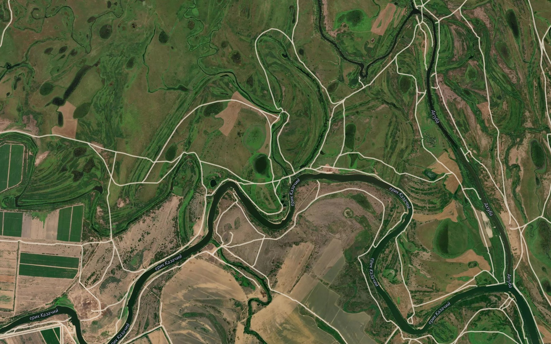 Satellite map of the Yerik Muyargis
