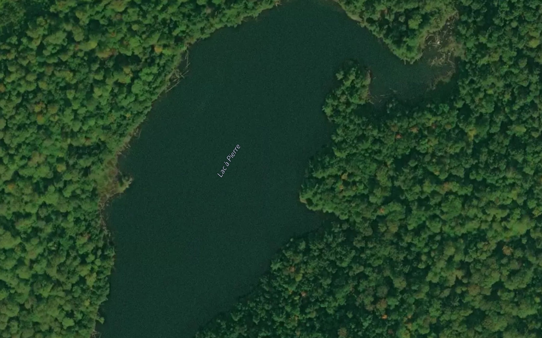 Satellite map of the Lac a Pierre