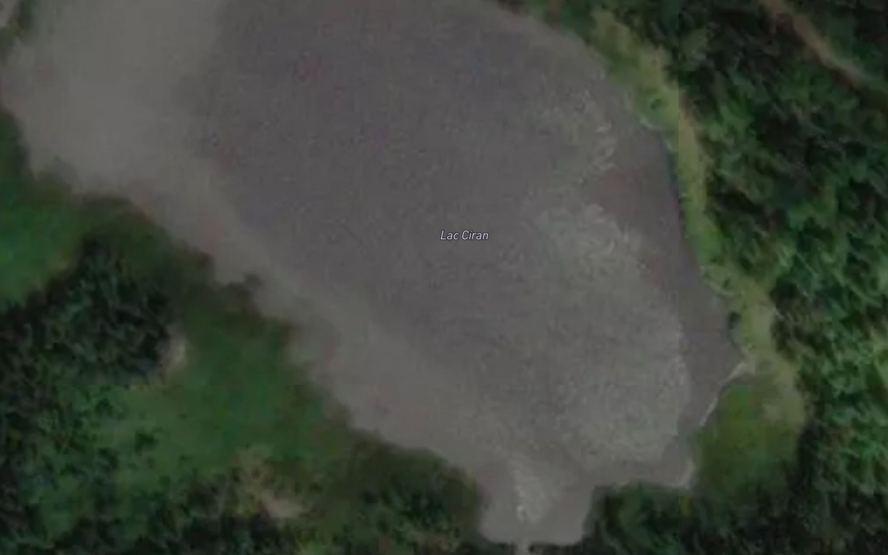 Satellite map of the Lac Ciran