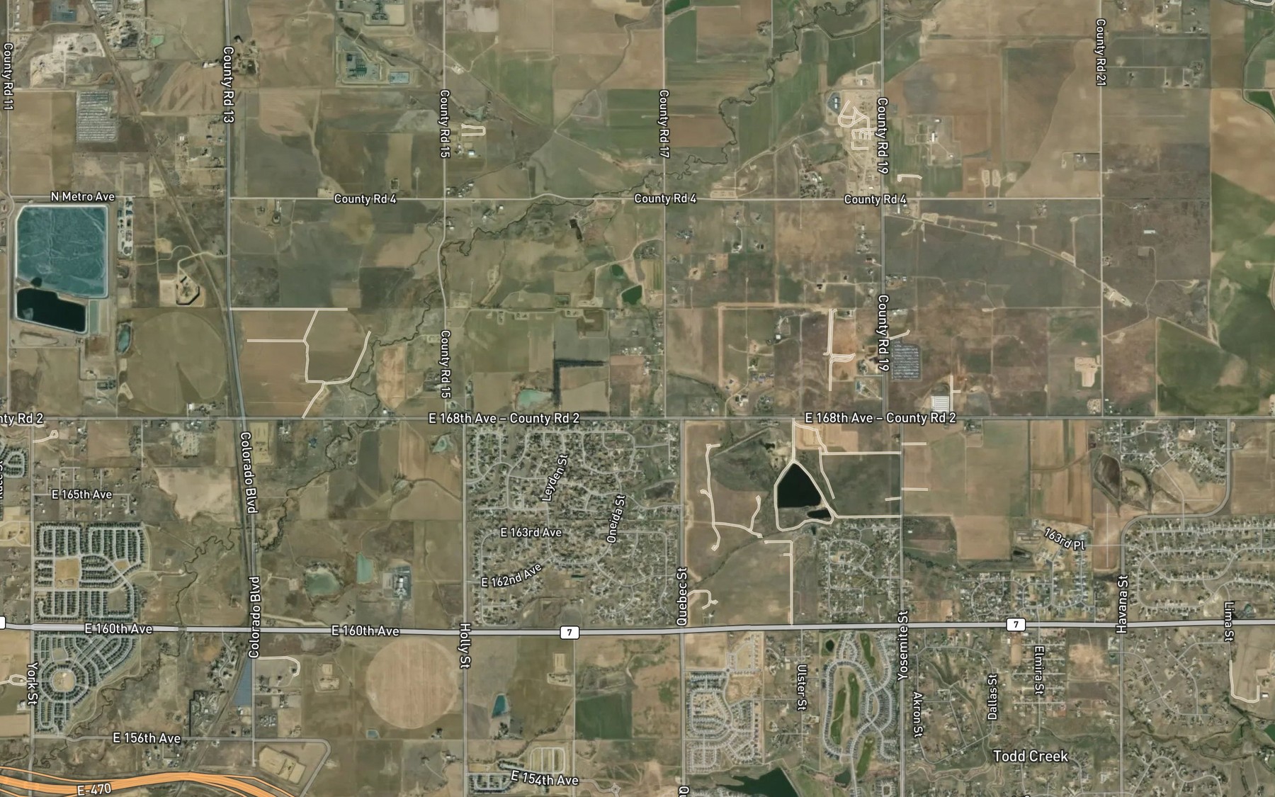 Satellite map of the German Reservoir Number 8 and 9