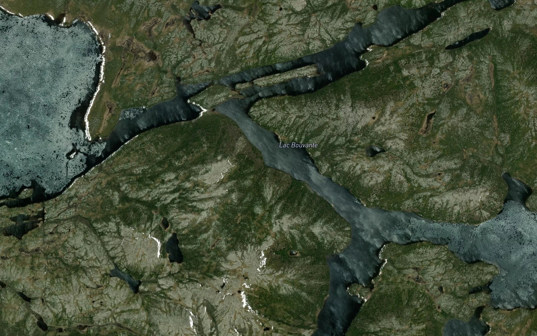 Satellite map of the Lac Bouvante