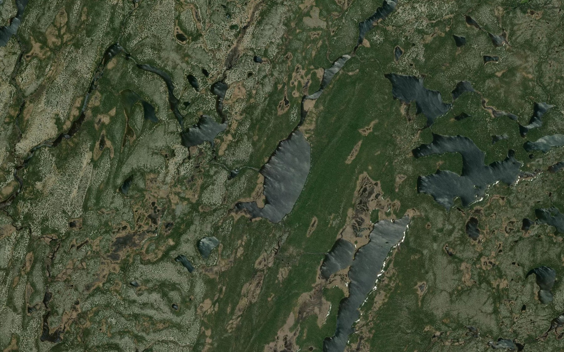 Satellite map of the Lac du Crapet