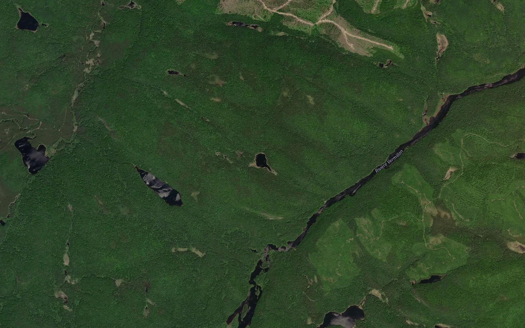 Satellite map of the Lac Georges