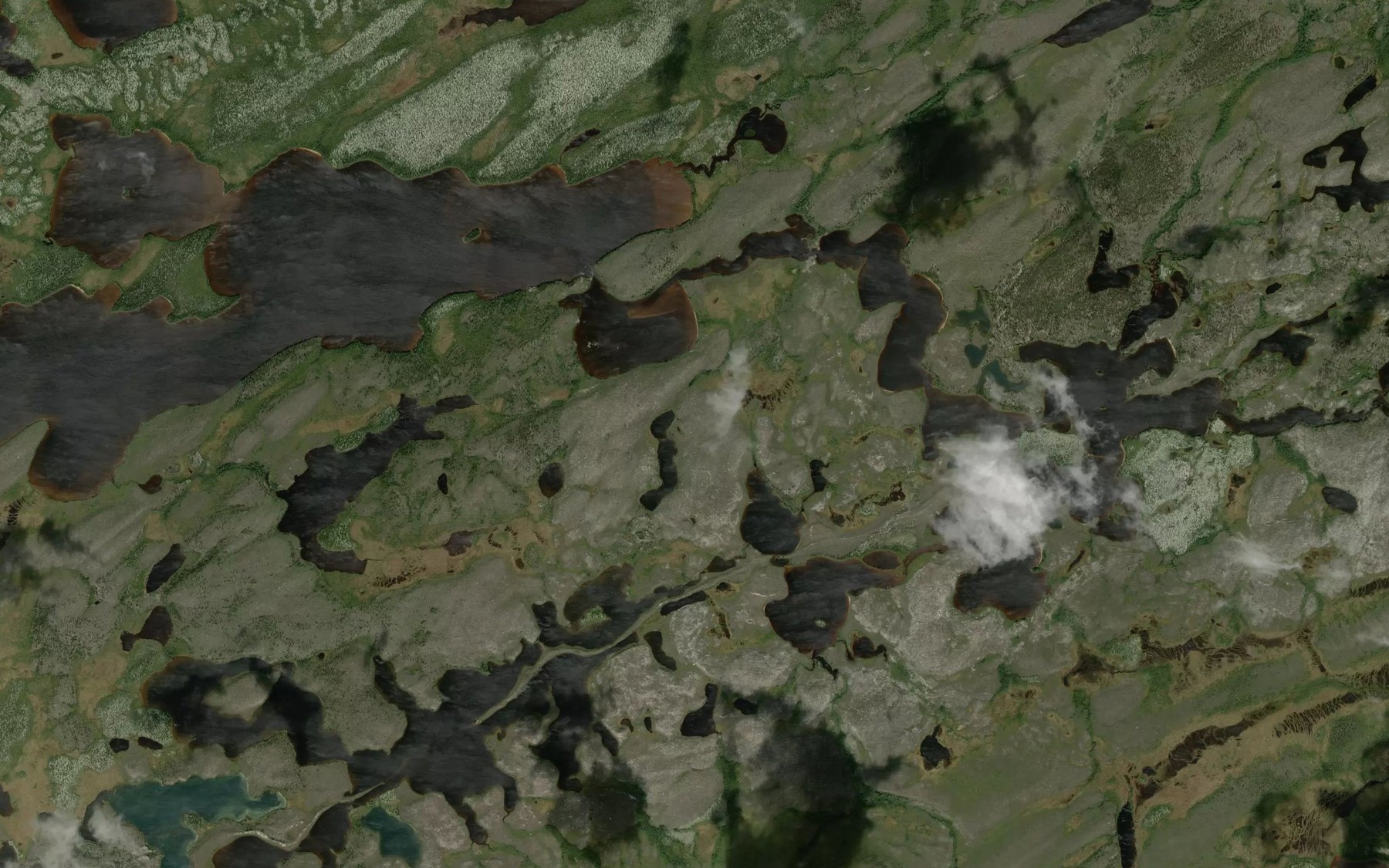 Satellite map of the Riviere La Salle
