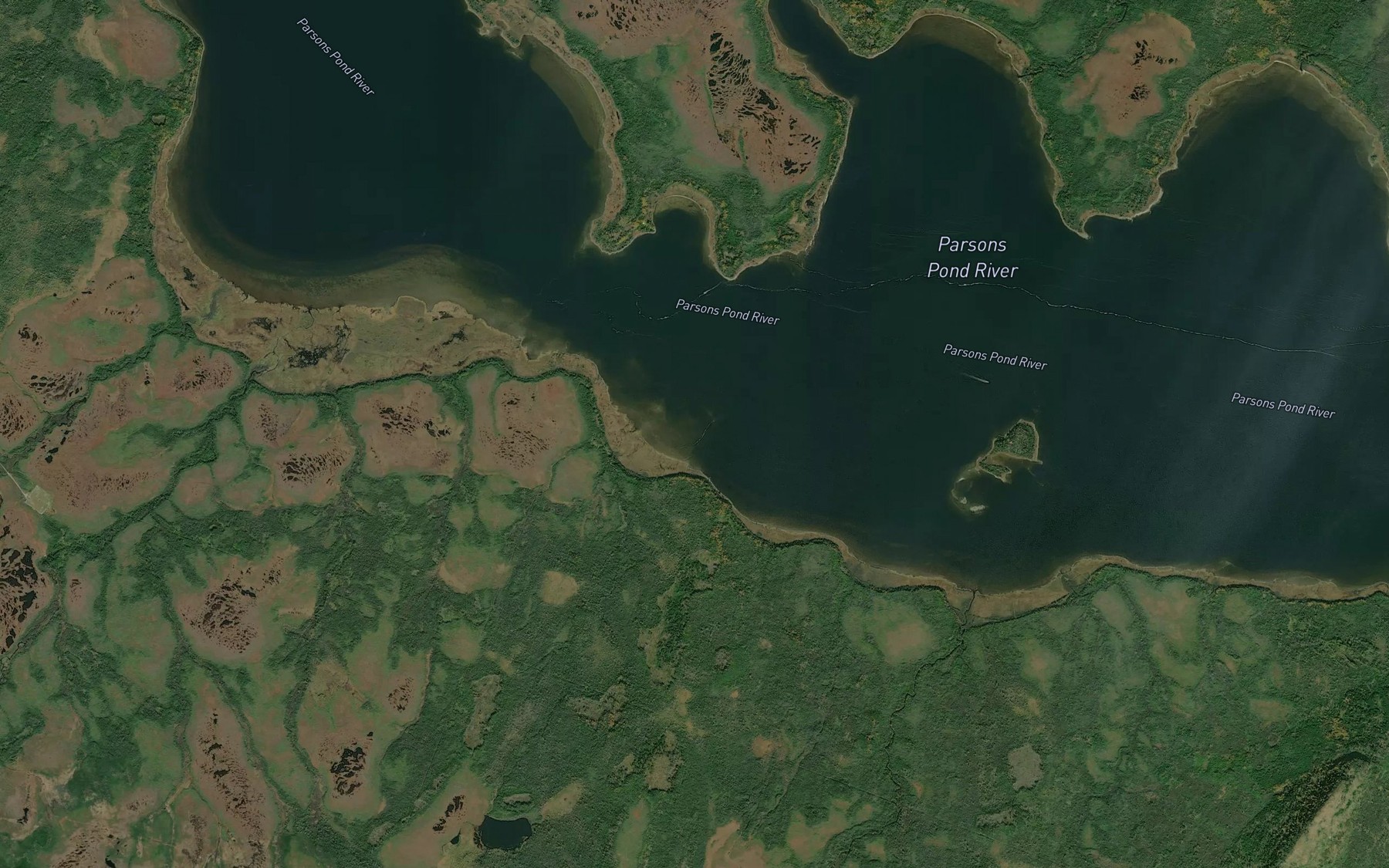 Satellite map of the Inner Narrows