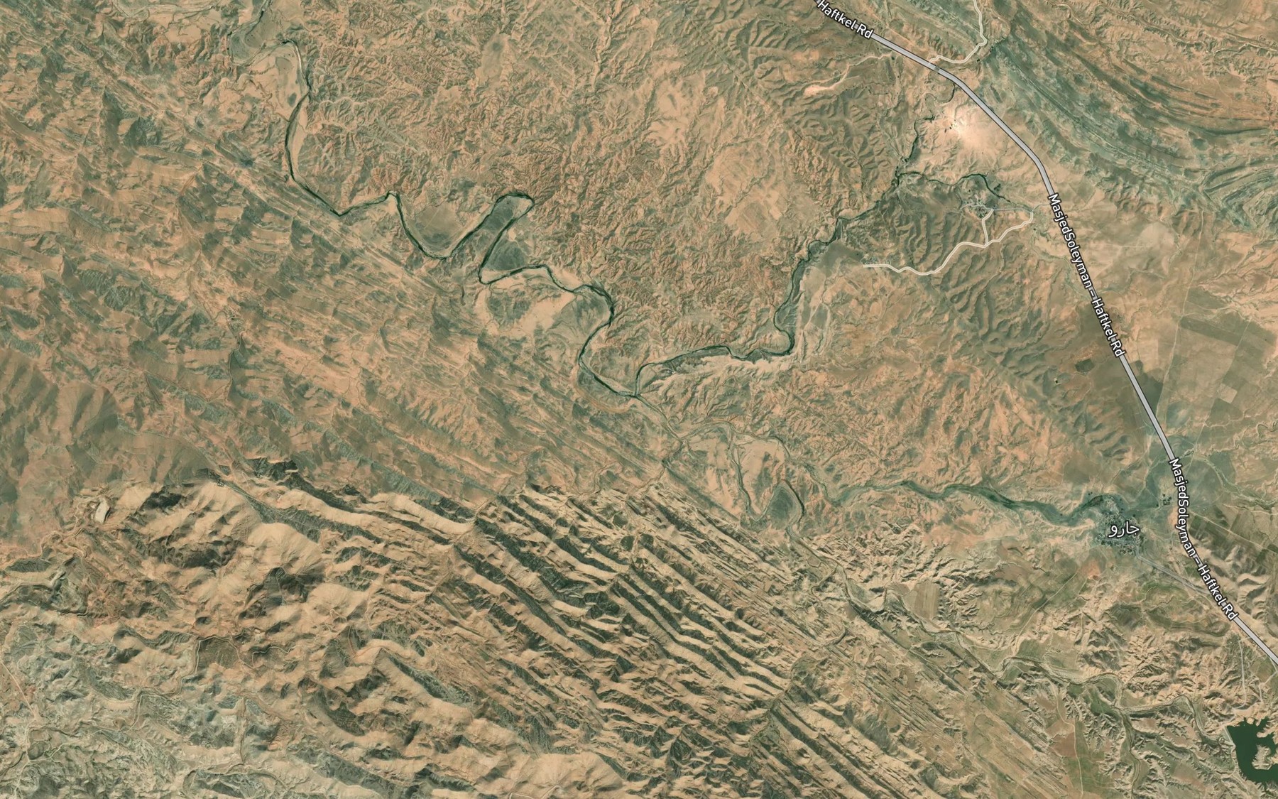 Satellite map of the Rudkhaneh-ye Shur-e Barik