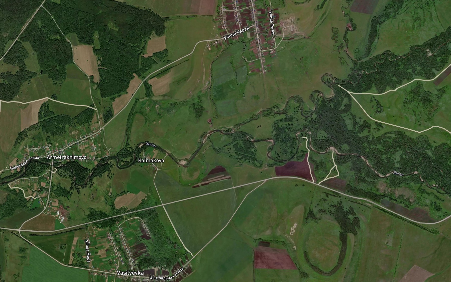 Satellite map of the Malaya Armetka