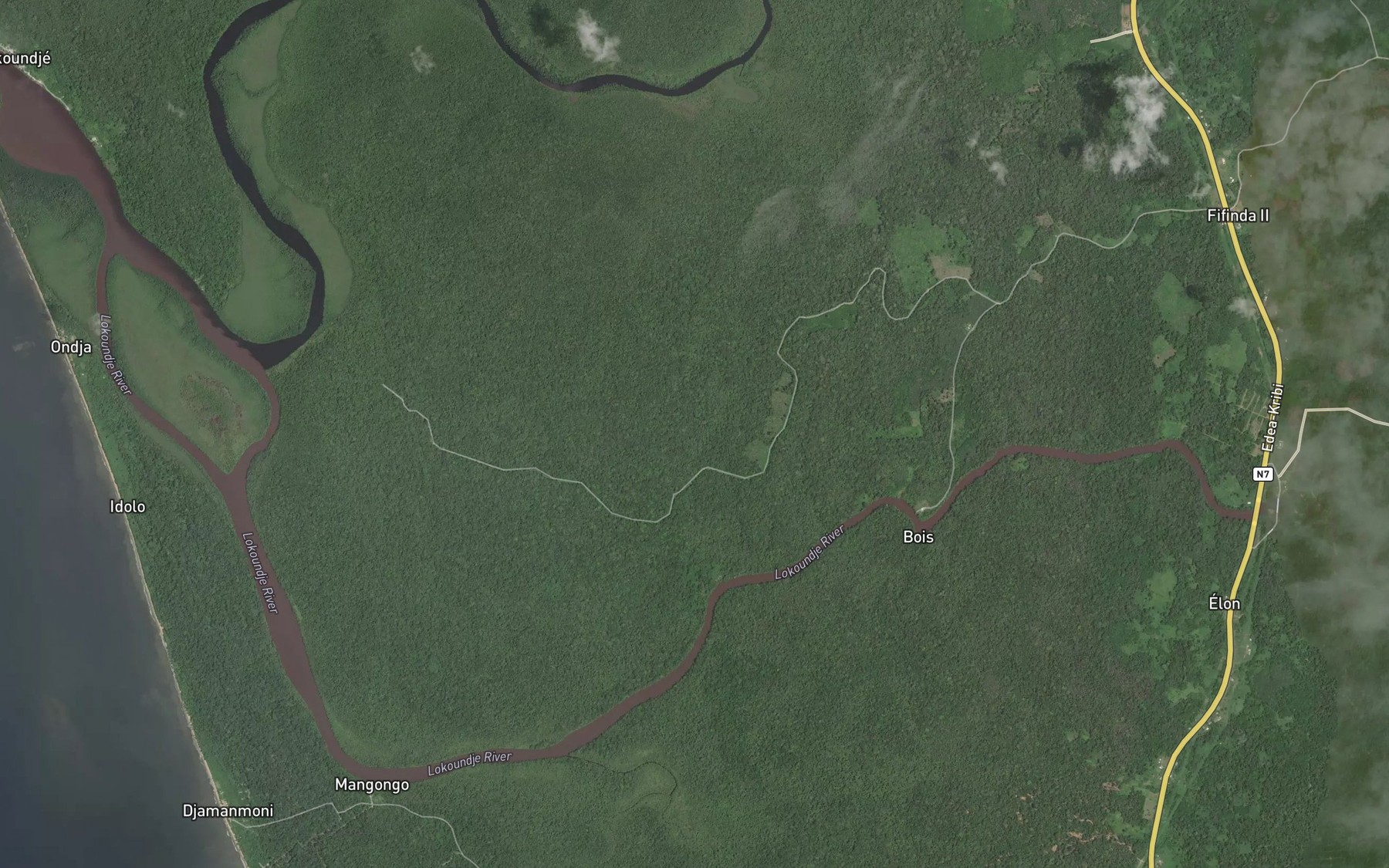 Satellite map of the Mianye