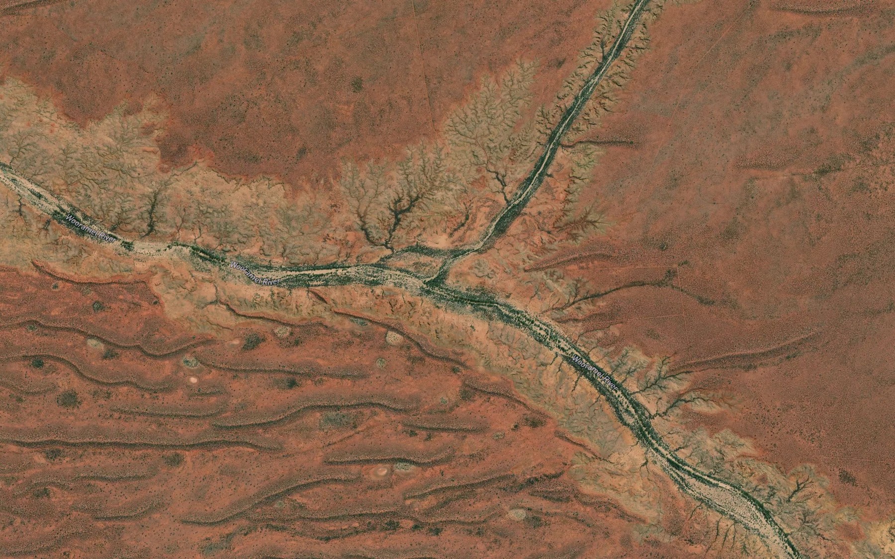 Satellite map of the Nyana Creek