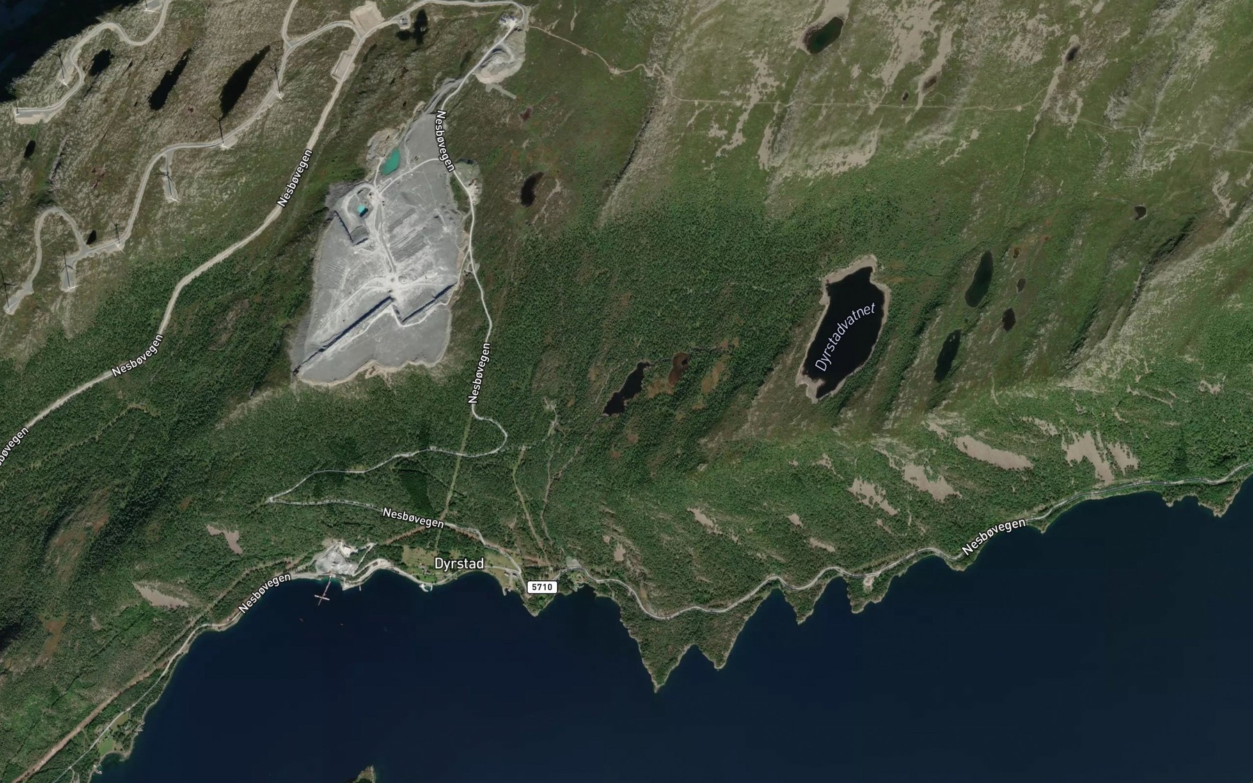 Satellite map of the Ytre Stolsvatnet