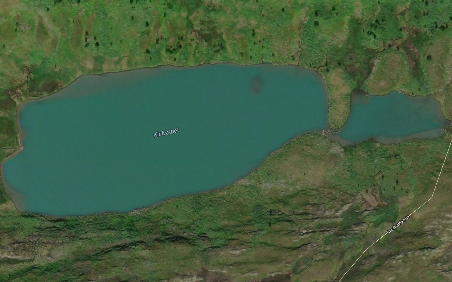 Satellite map of the Kilvatnet