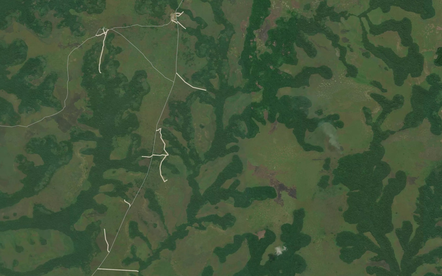 Satellite map of the Djuni