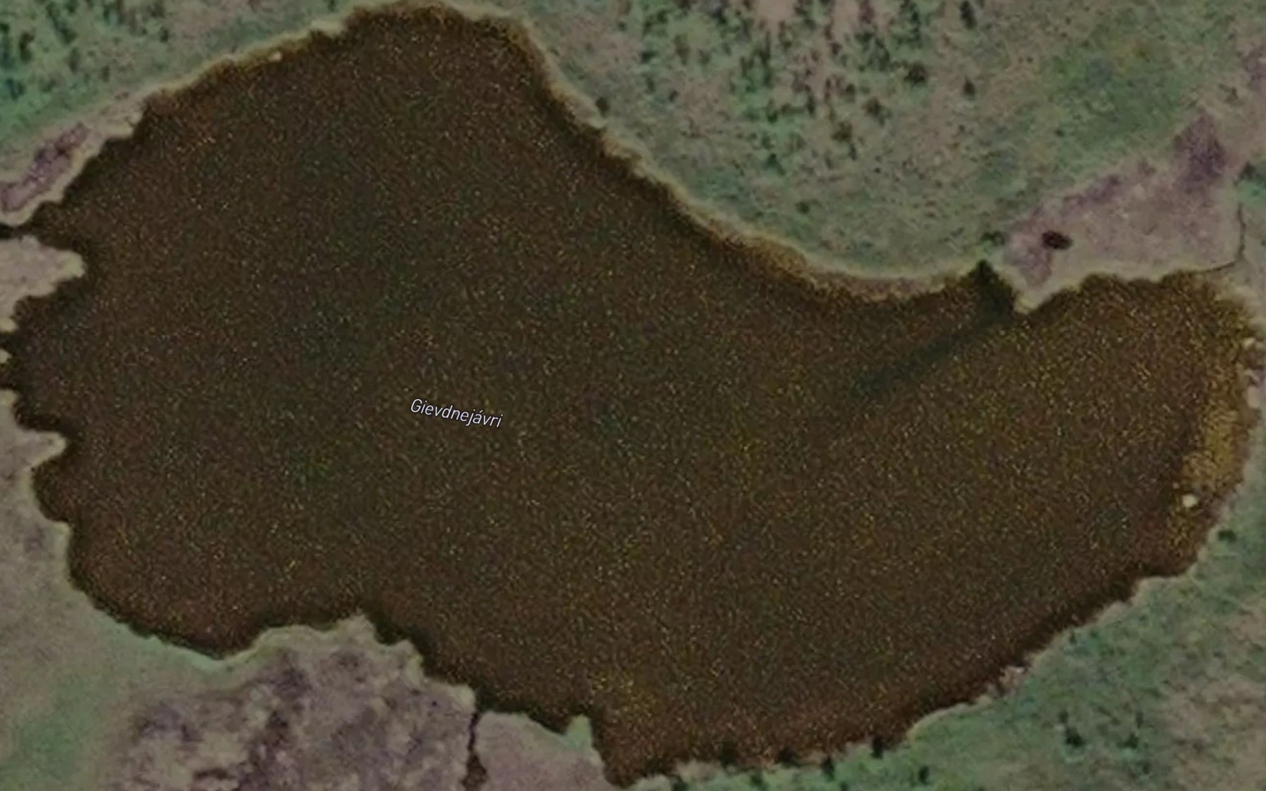 Satellite map of the Gievdnejavri