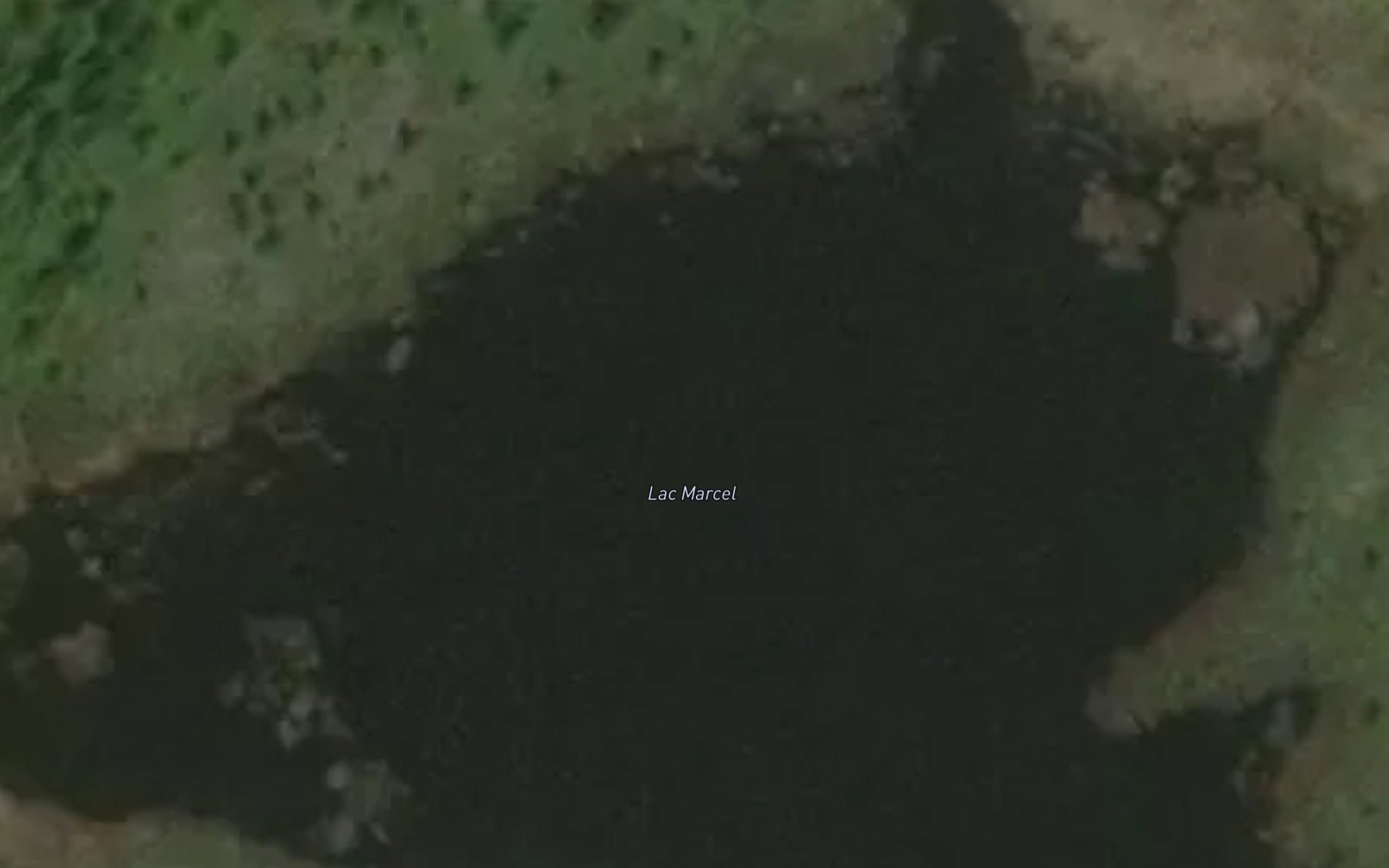 Satellite map of the Lac Marcel