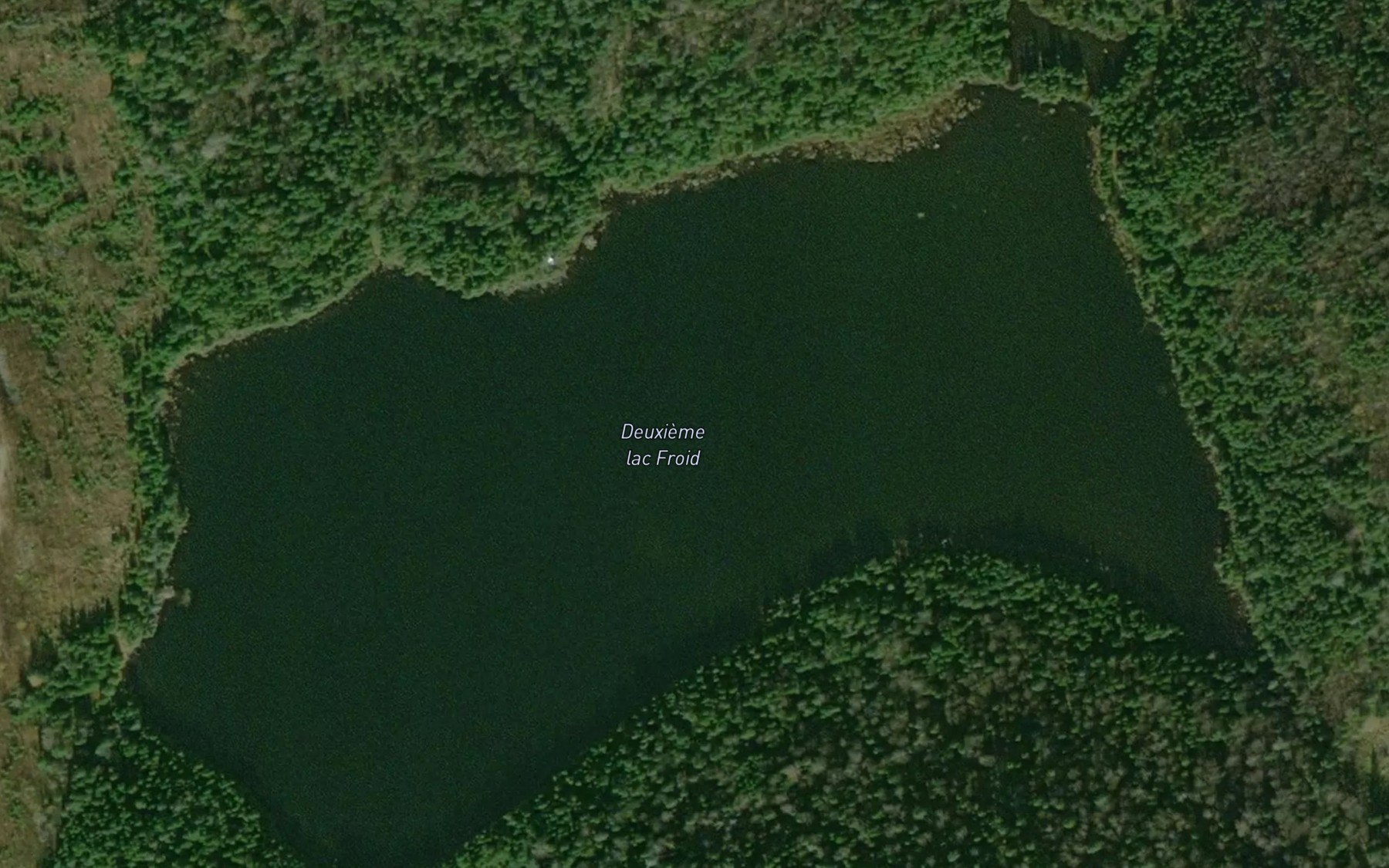 Satellite map of the Deuxieme lac Froid