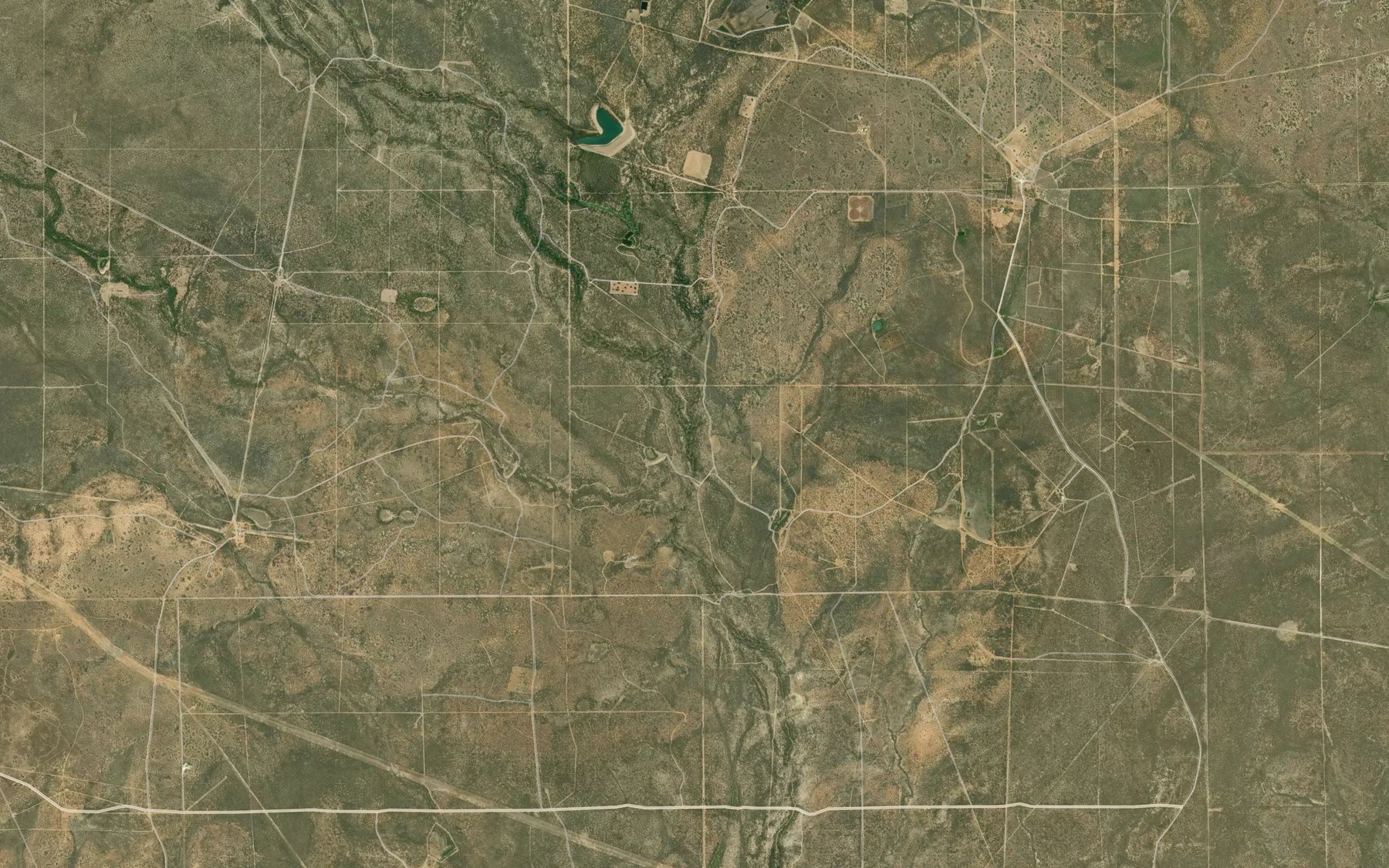 Satellite map of the Dinner Creek