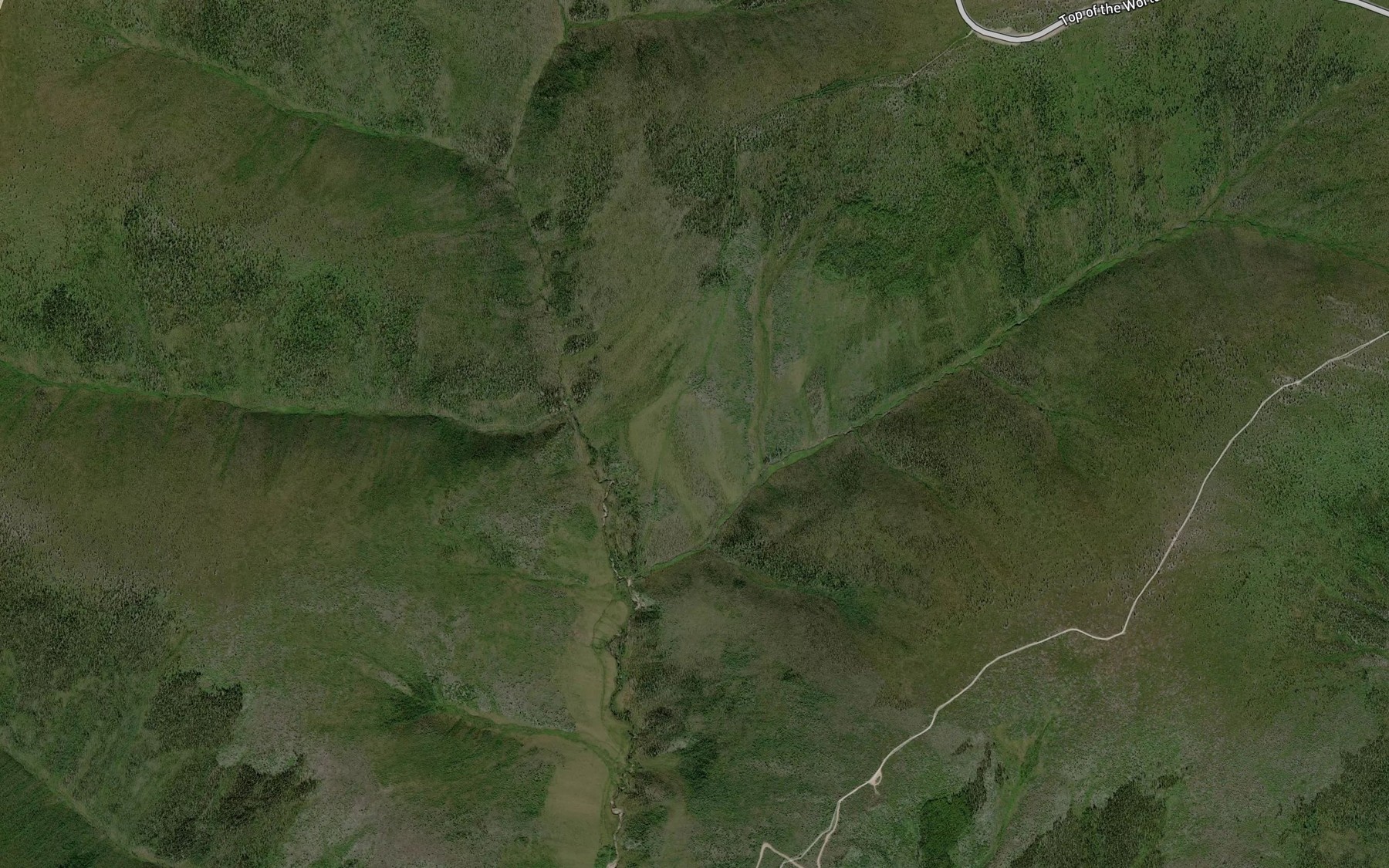 Satellite map of the Leary Creek