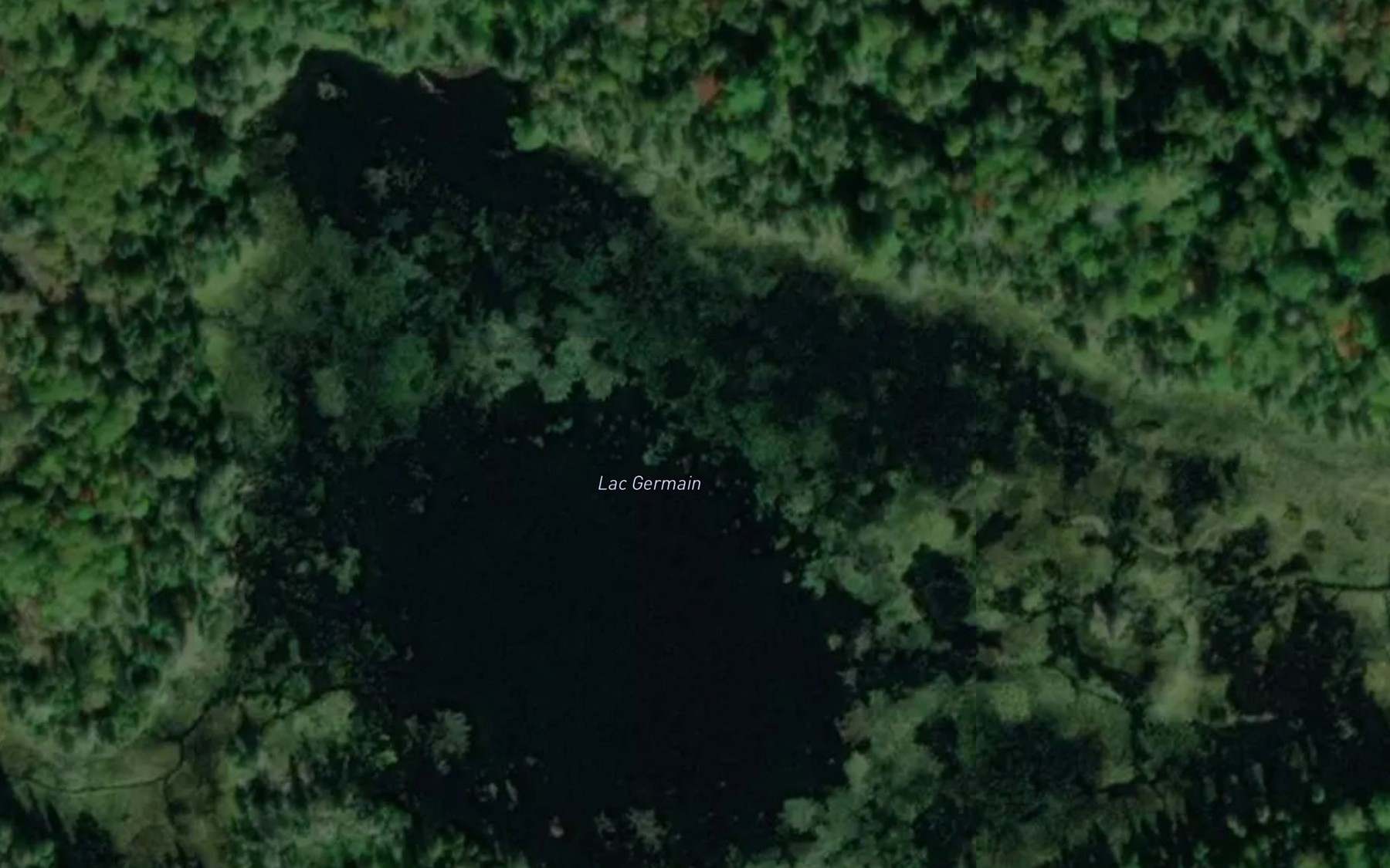 Satellite map of the Lac Germain