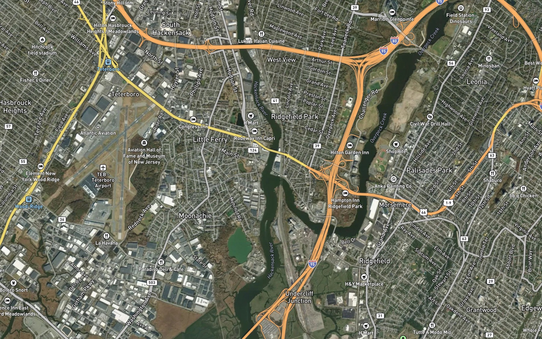 Satellite map of the Spot 7