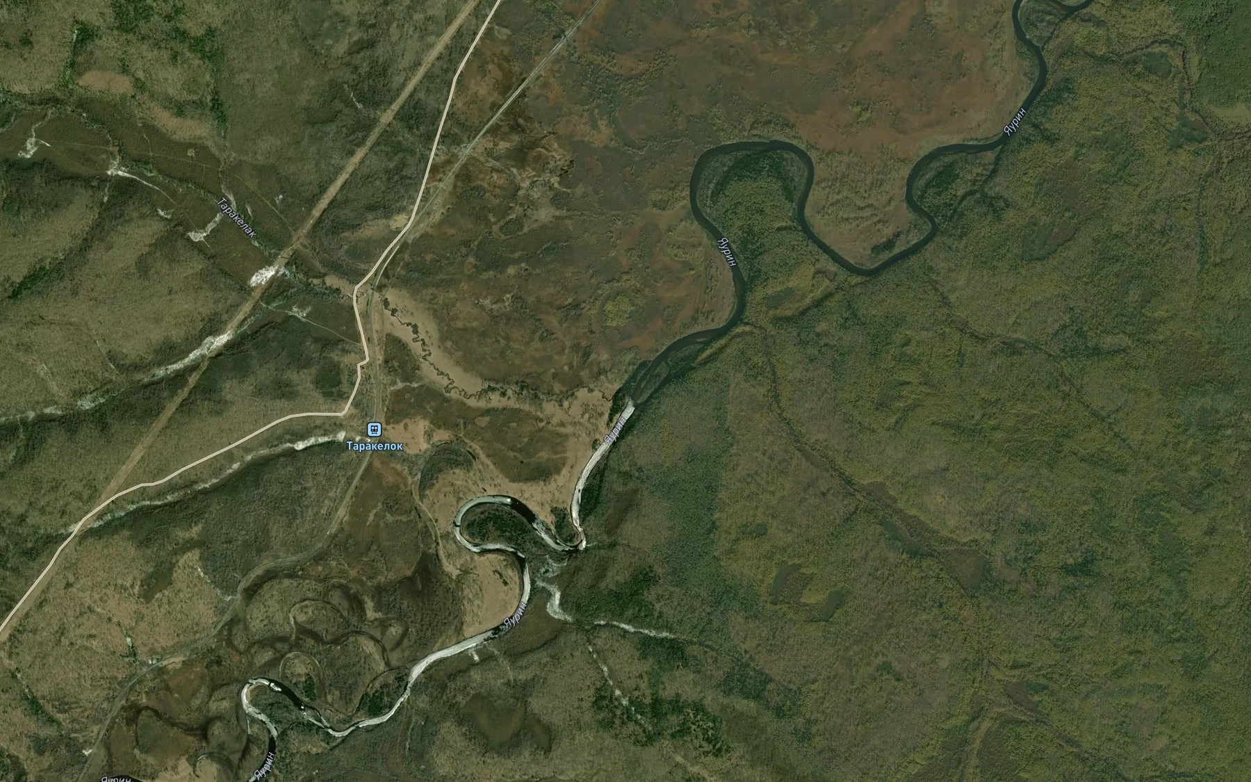 Satellite map of the Tarakelak