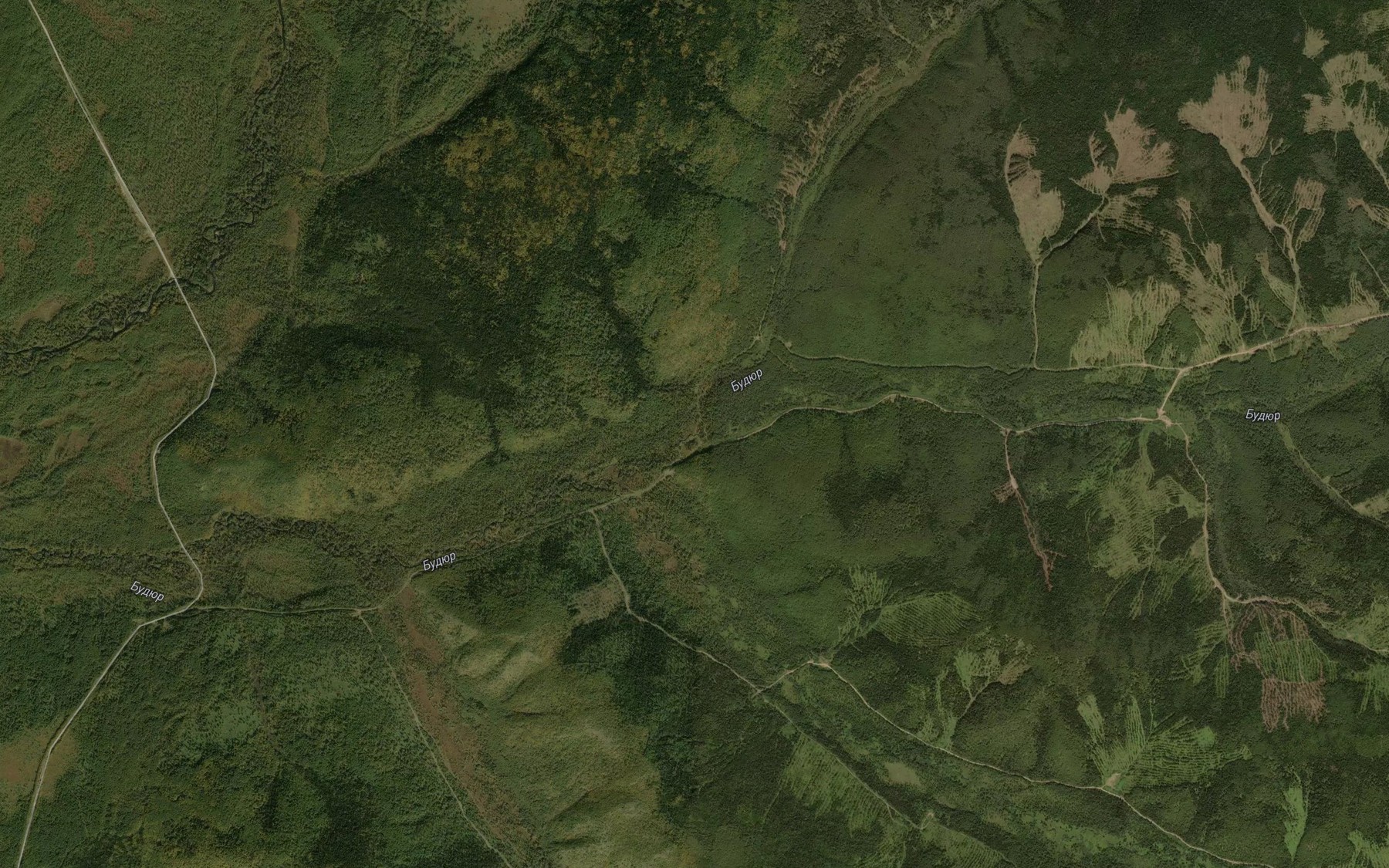 Satellite map of the Verkhniy Budyur