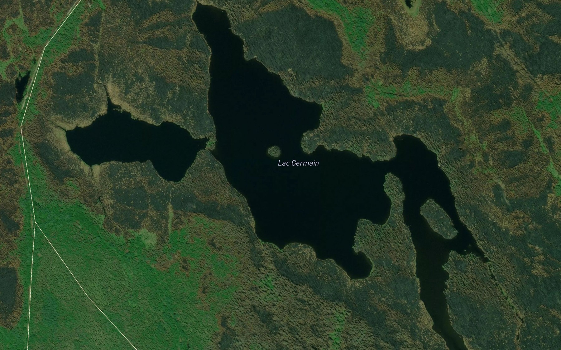 Satellite map of the Lac Germain