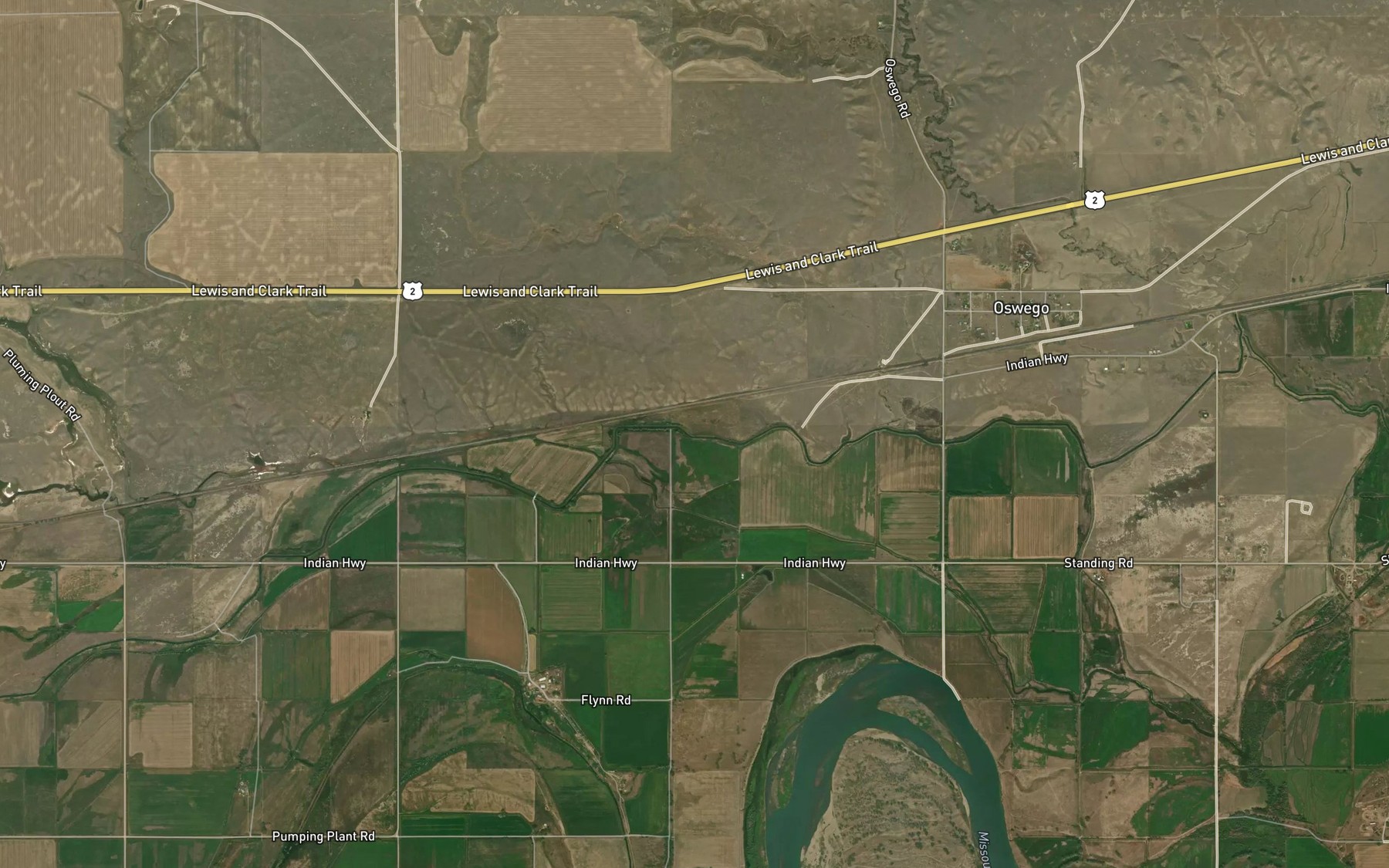 Satellite map of the Main Canal