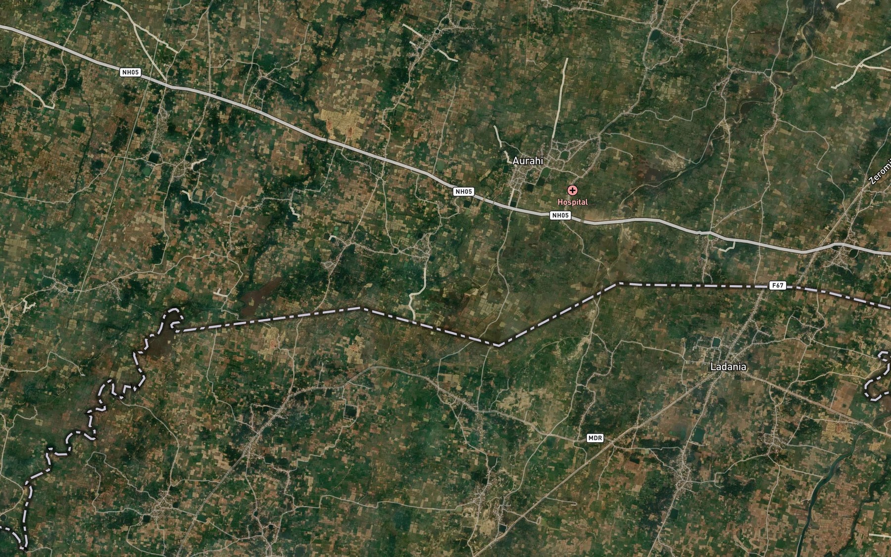 Satellite map of the Galtho Nadi