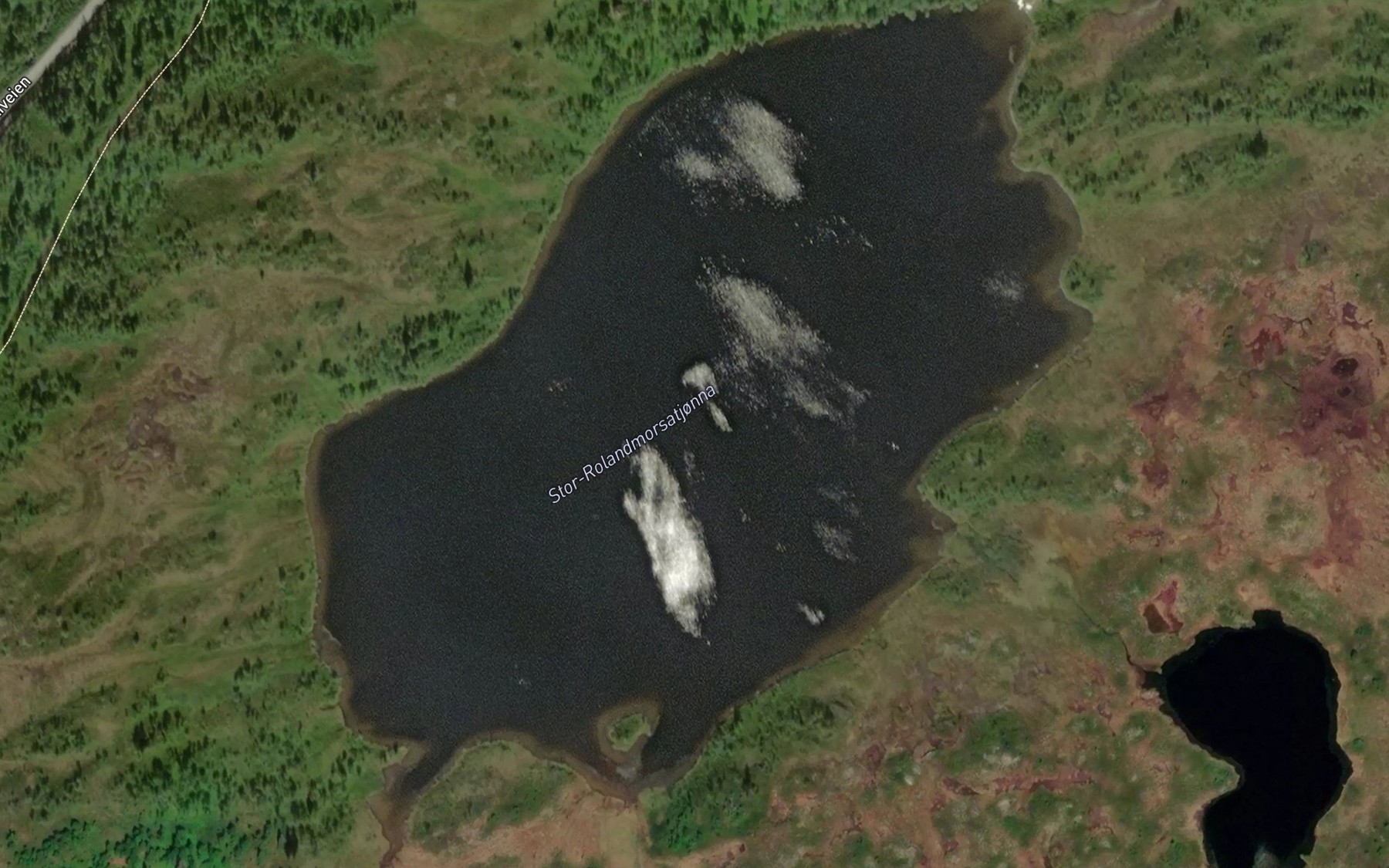 Satellite map of the Storrolandmorsatjorna