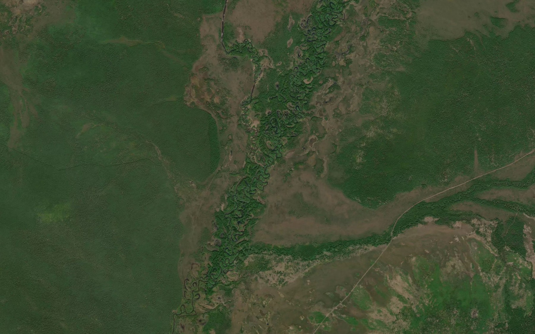 Satellite map of the Pravyye Khosomi