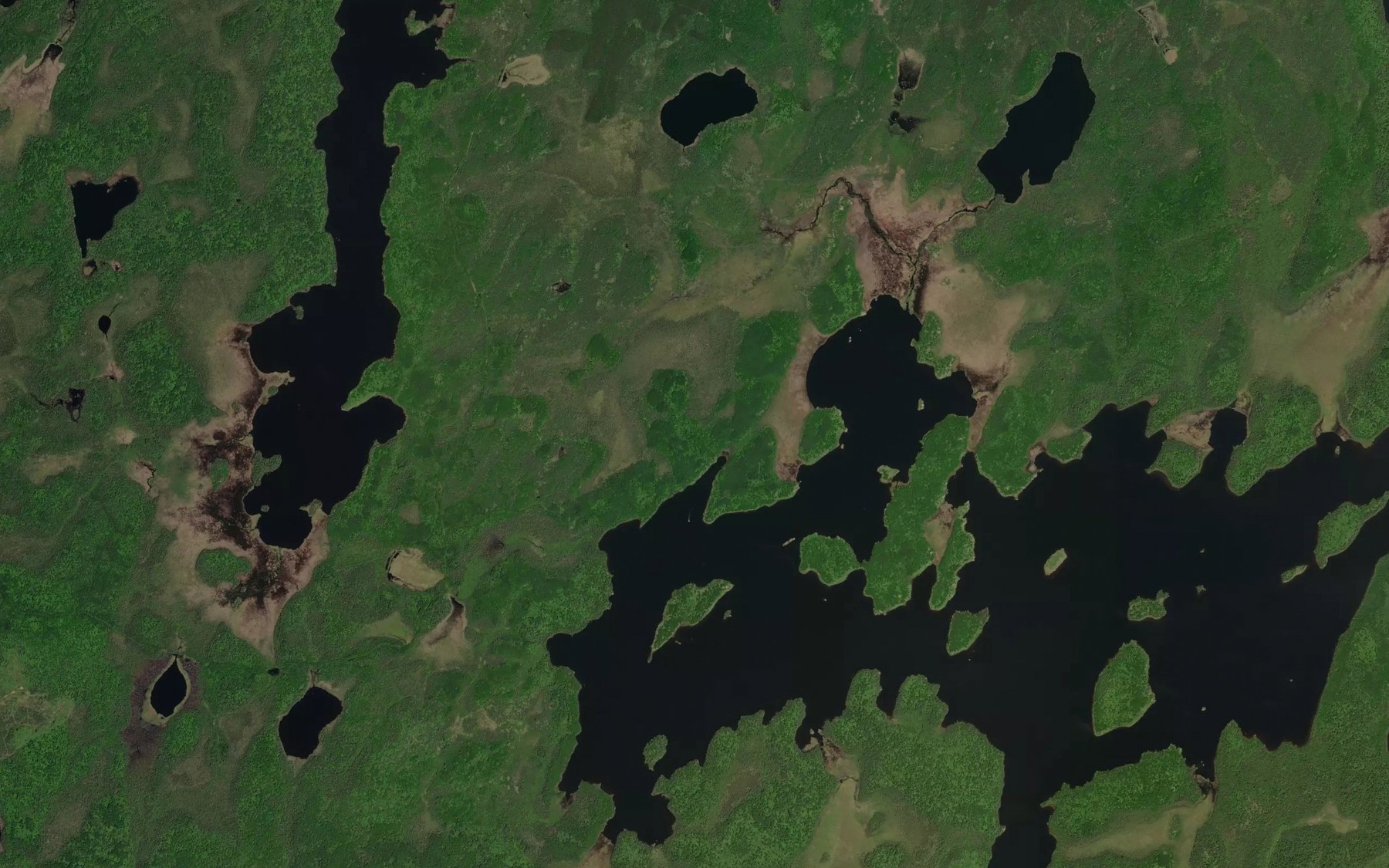 Satellite map of the Rock Bay