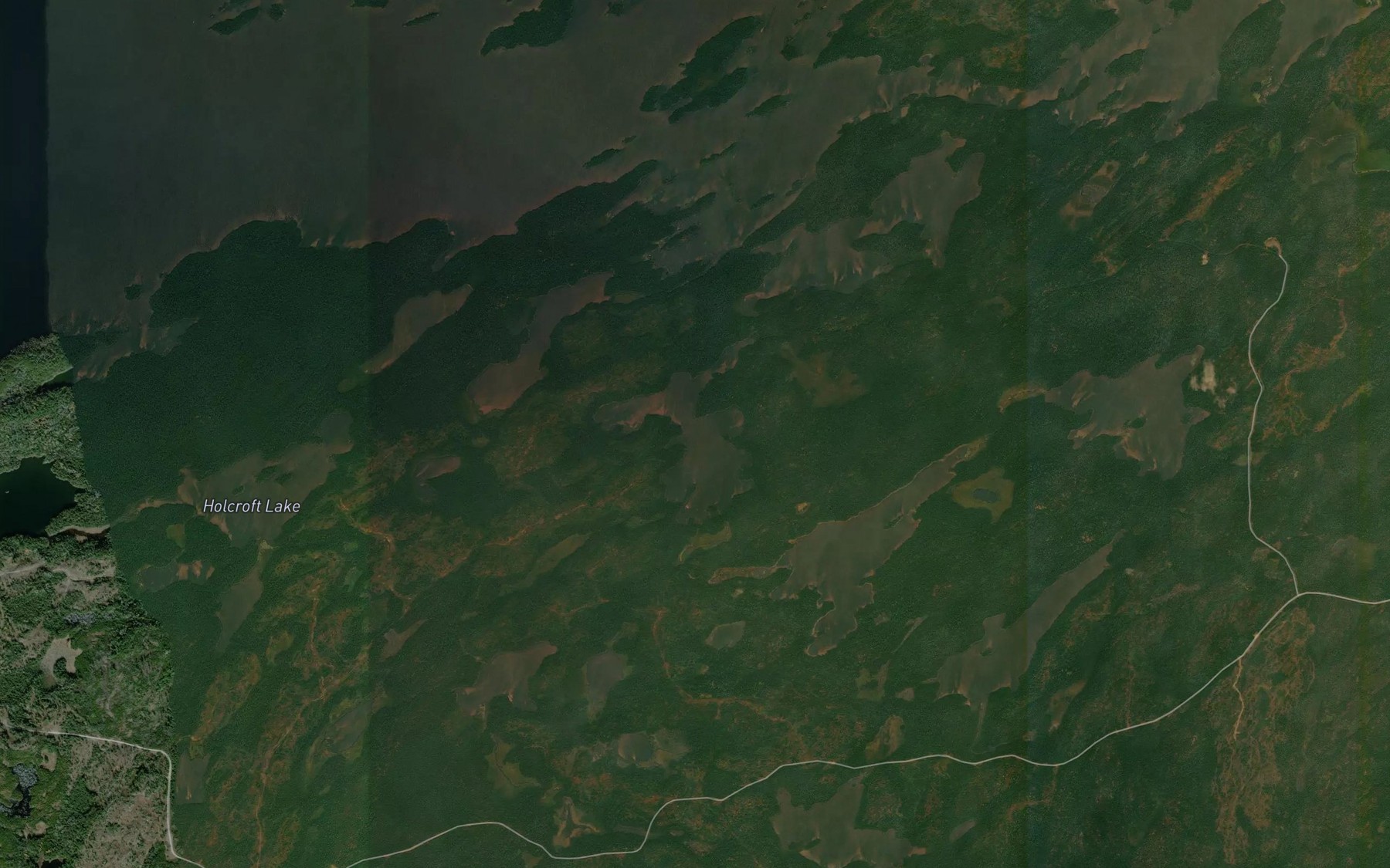 Satellite map of the Knowles Lake