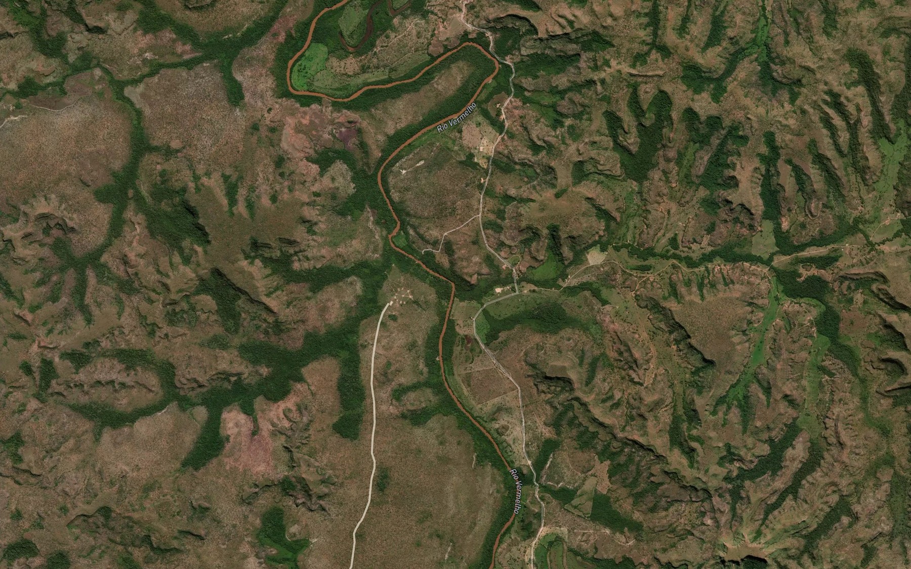 Satellite map of the Ribeirao Sao Jose