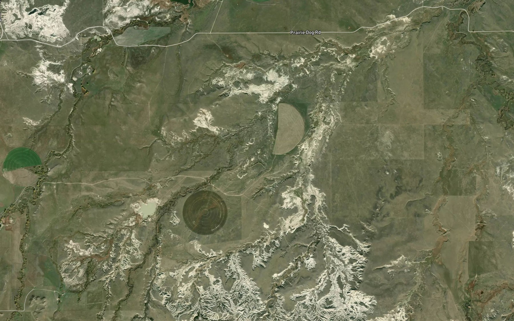 Satellite map of the Plunkett Reservoir