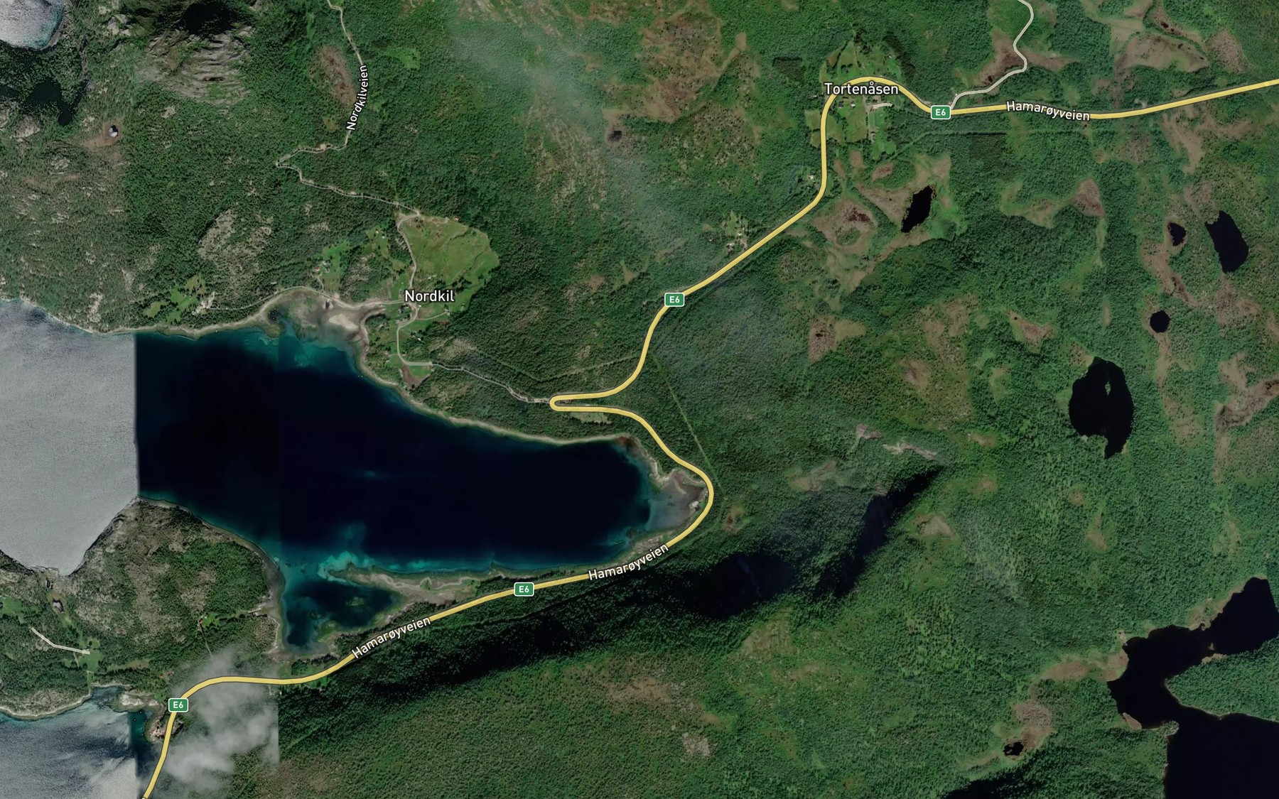 Satellite map of the Molnelva