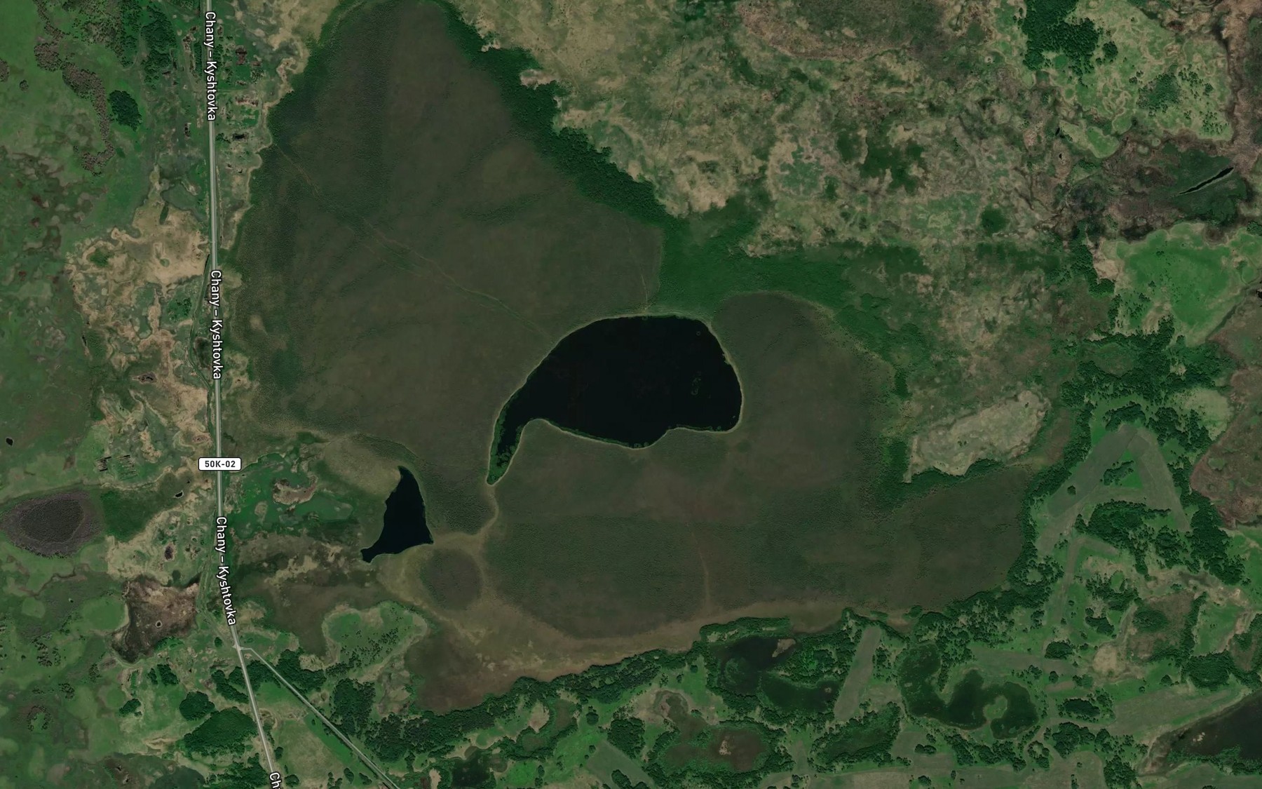 Satellite map of the Ozero Paganay
